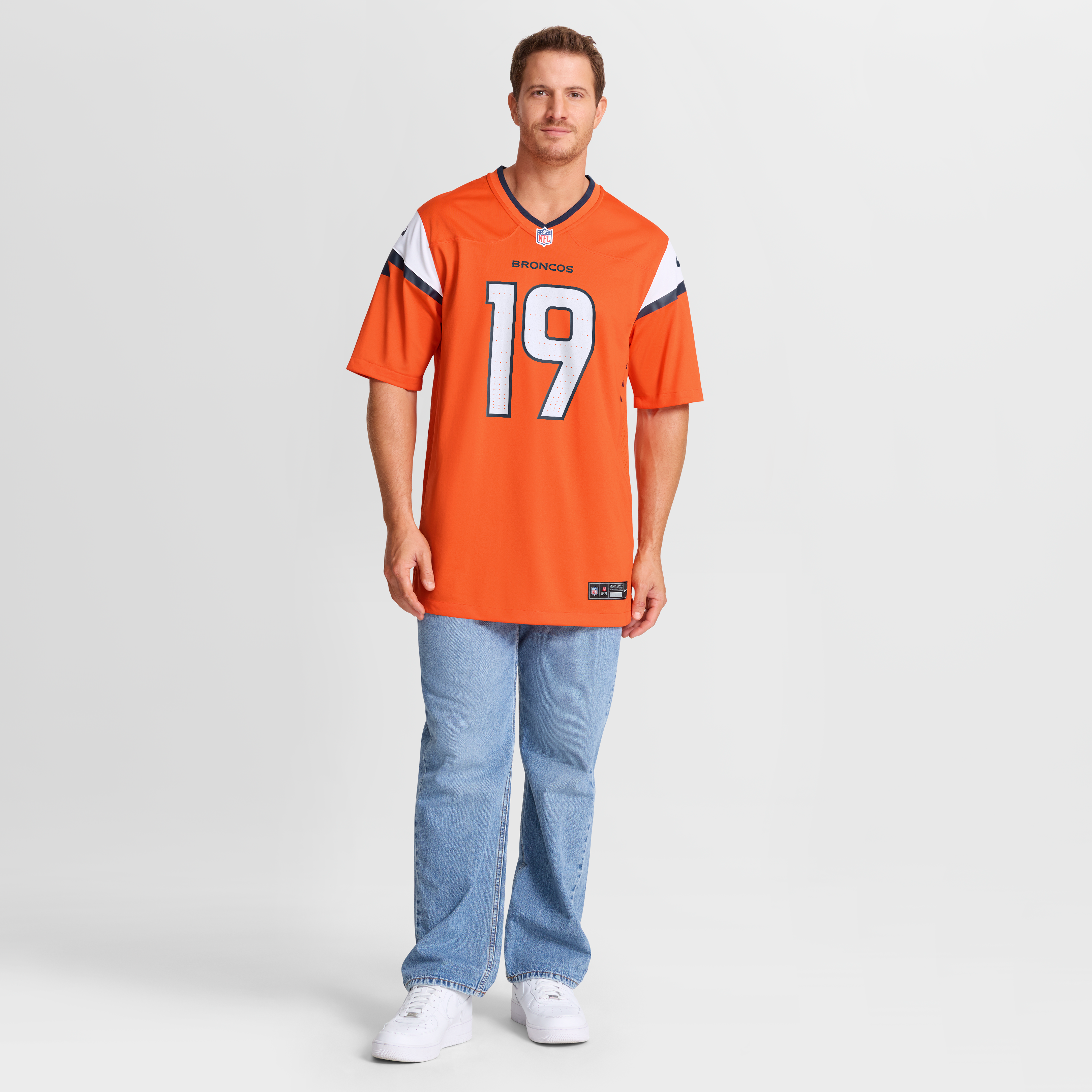 Marvin Mims Jr Denver Broncos Alternate Game Jersey - Navy - Orange - Image 8