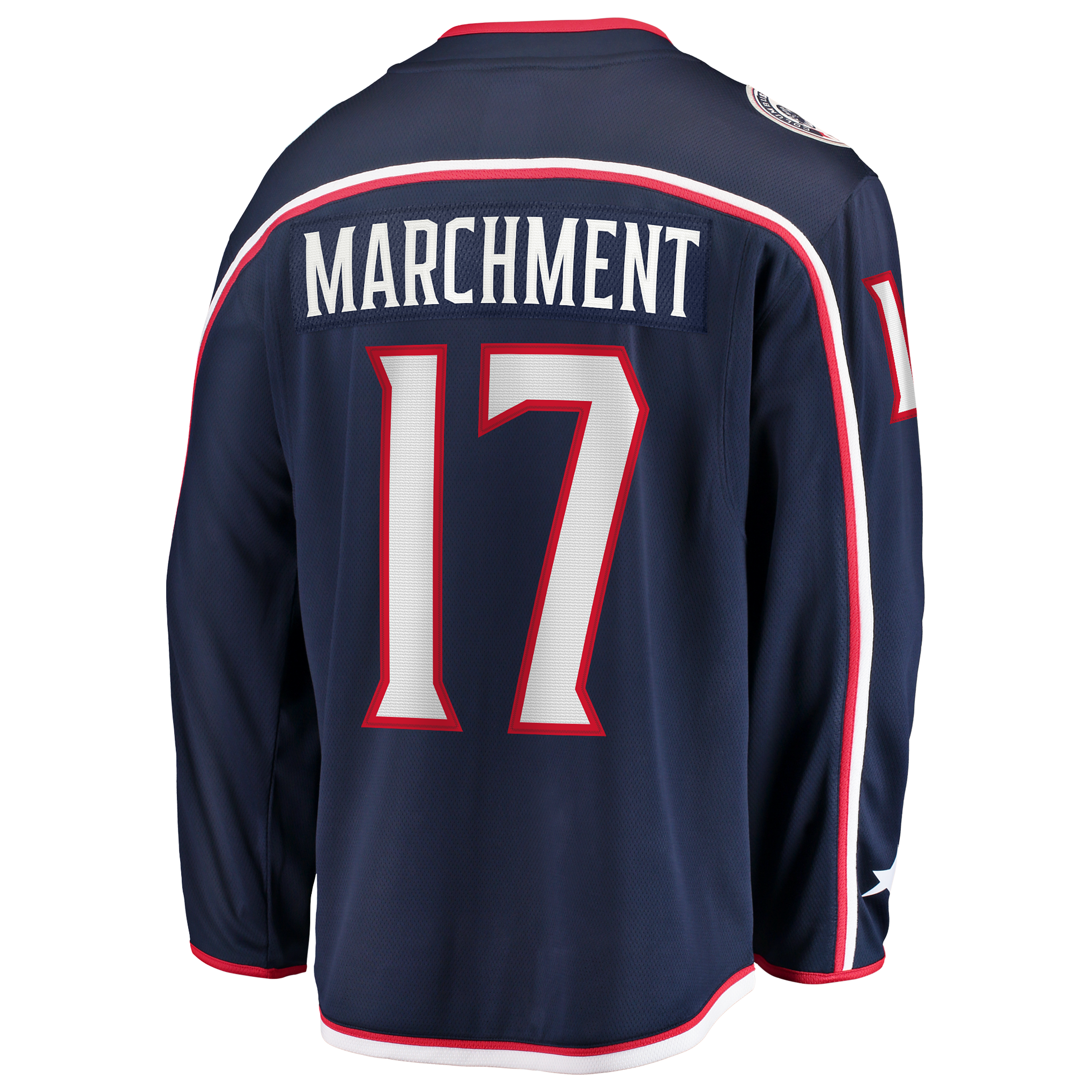 Mason Marchment Columbus Blue Jackets Home Premier Breakaway Player Jersey - Navy - Image 4