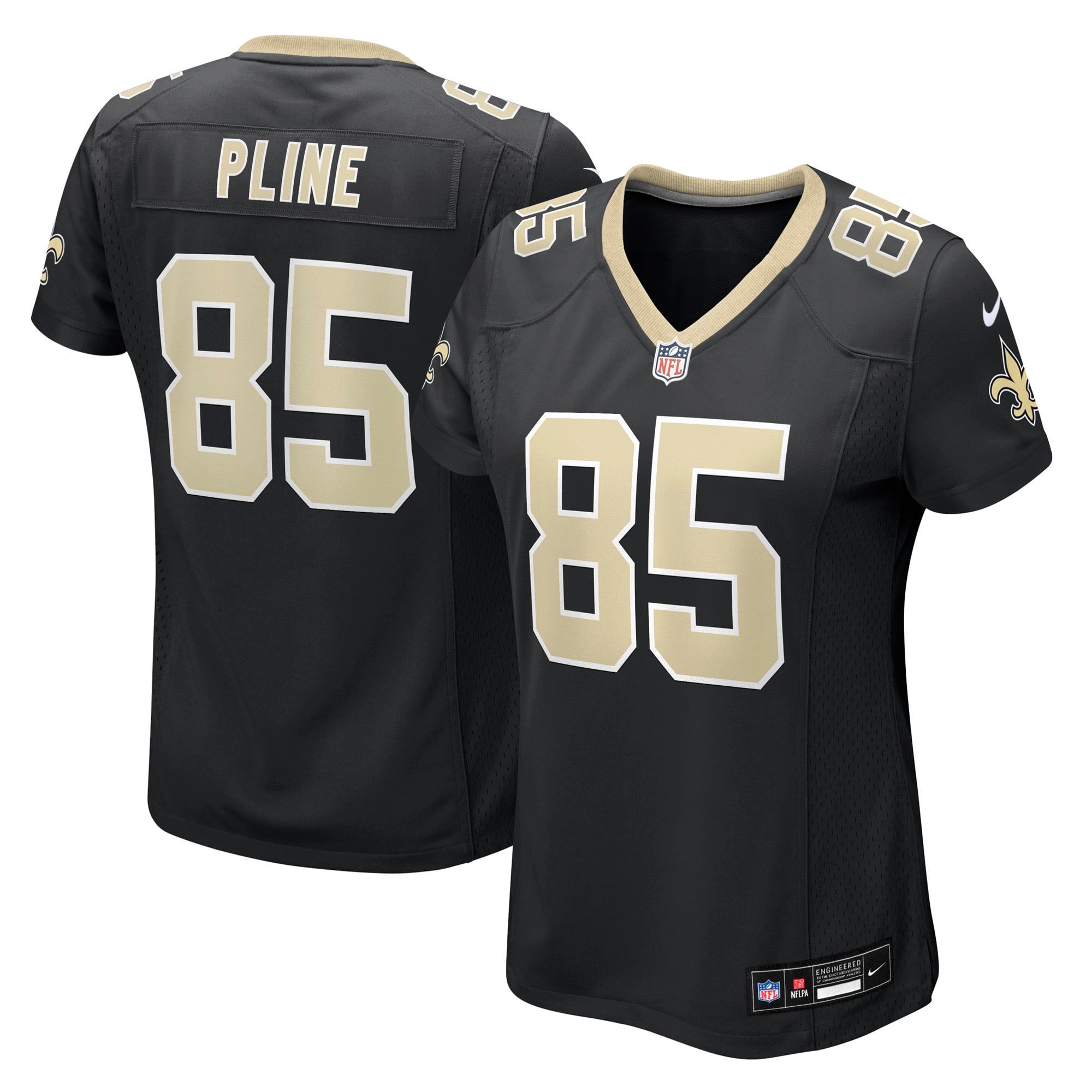 Mason Pline New Orleans Saints Women's Team Game Jersey - Black - Image 2