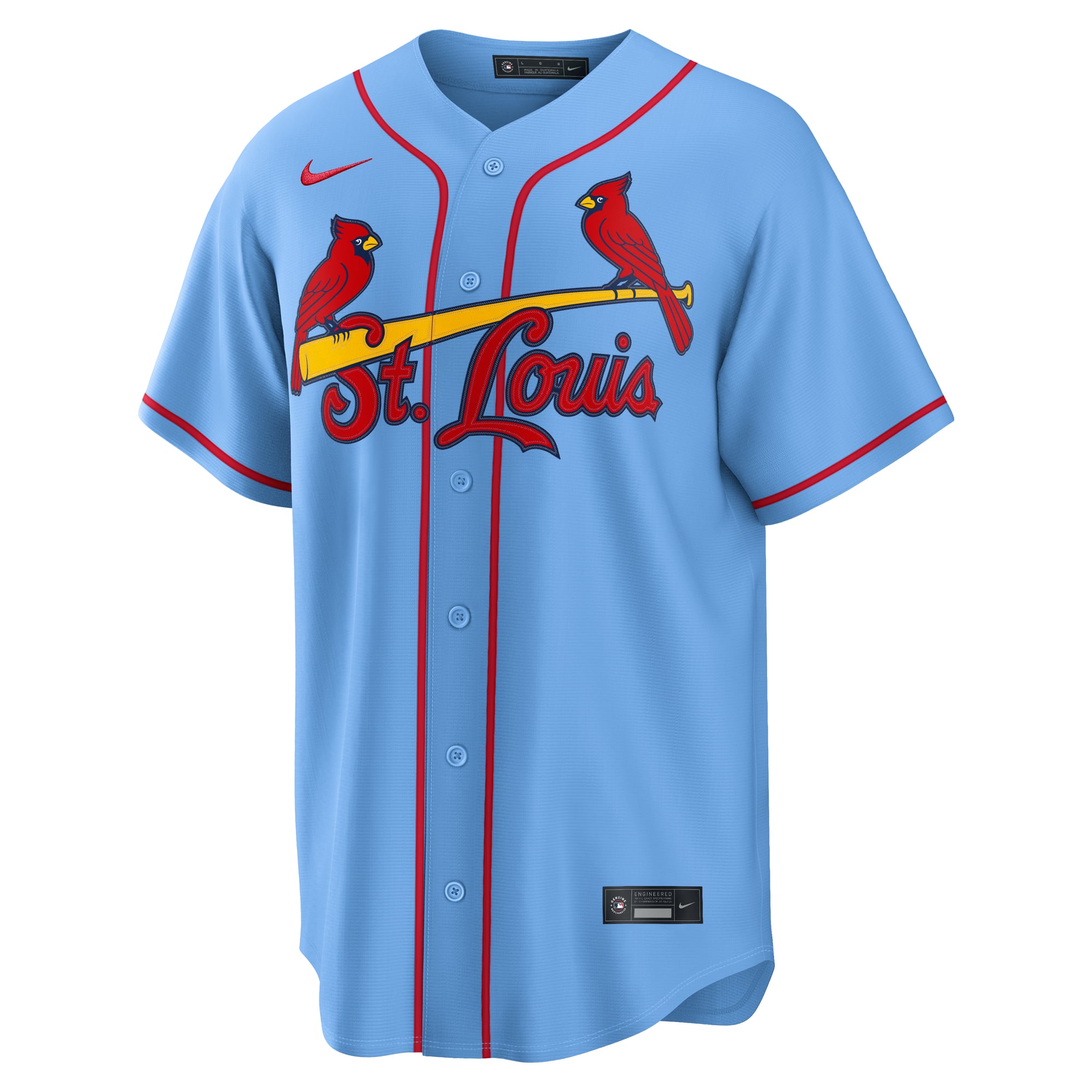 Masyn Winn St. Louis Cardinals Home Jersey - Light Blue - Image 3