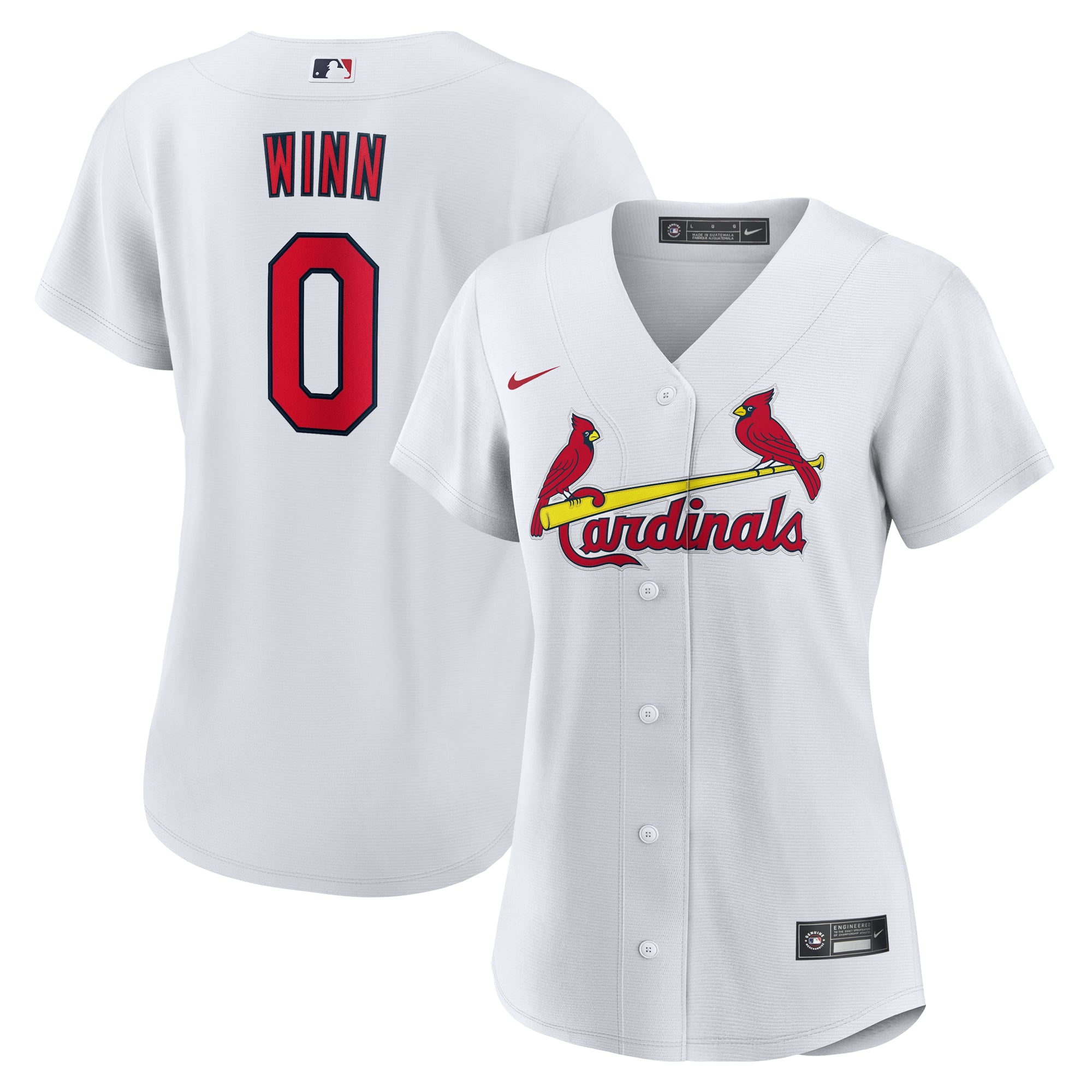 Masyn Winn St. Louis Cardinals Women's Home Jersey - White - Image 2
