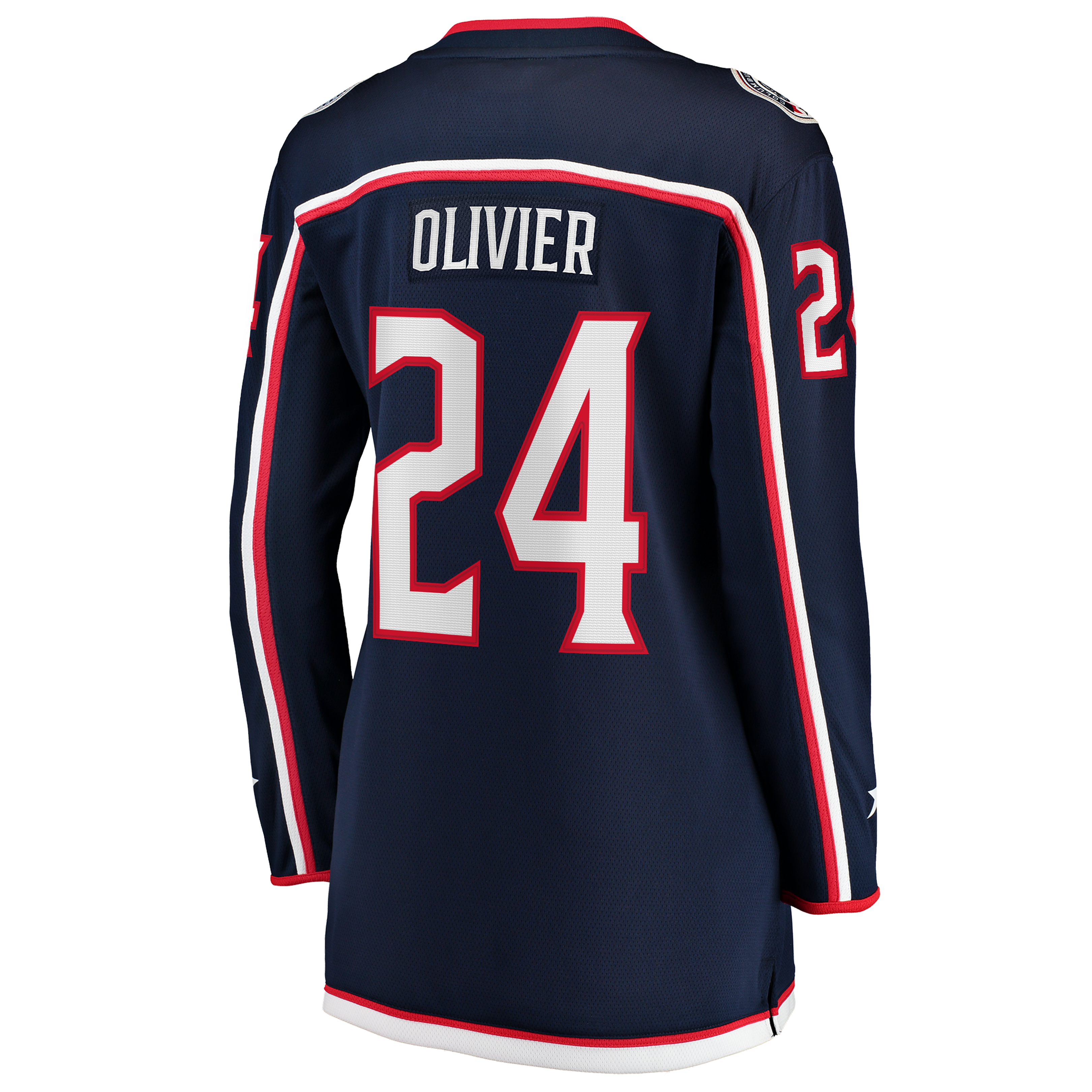 Mathieu Olivier Columbus Blue Jackets Women's Home Breakaway Jersey - Navy - Image 4