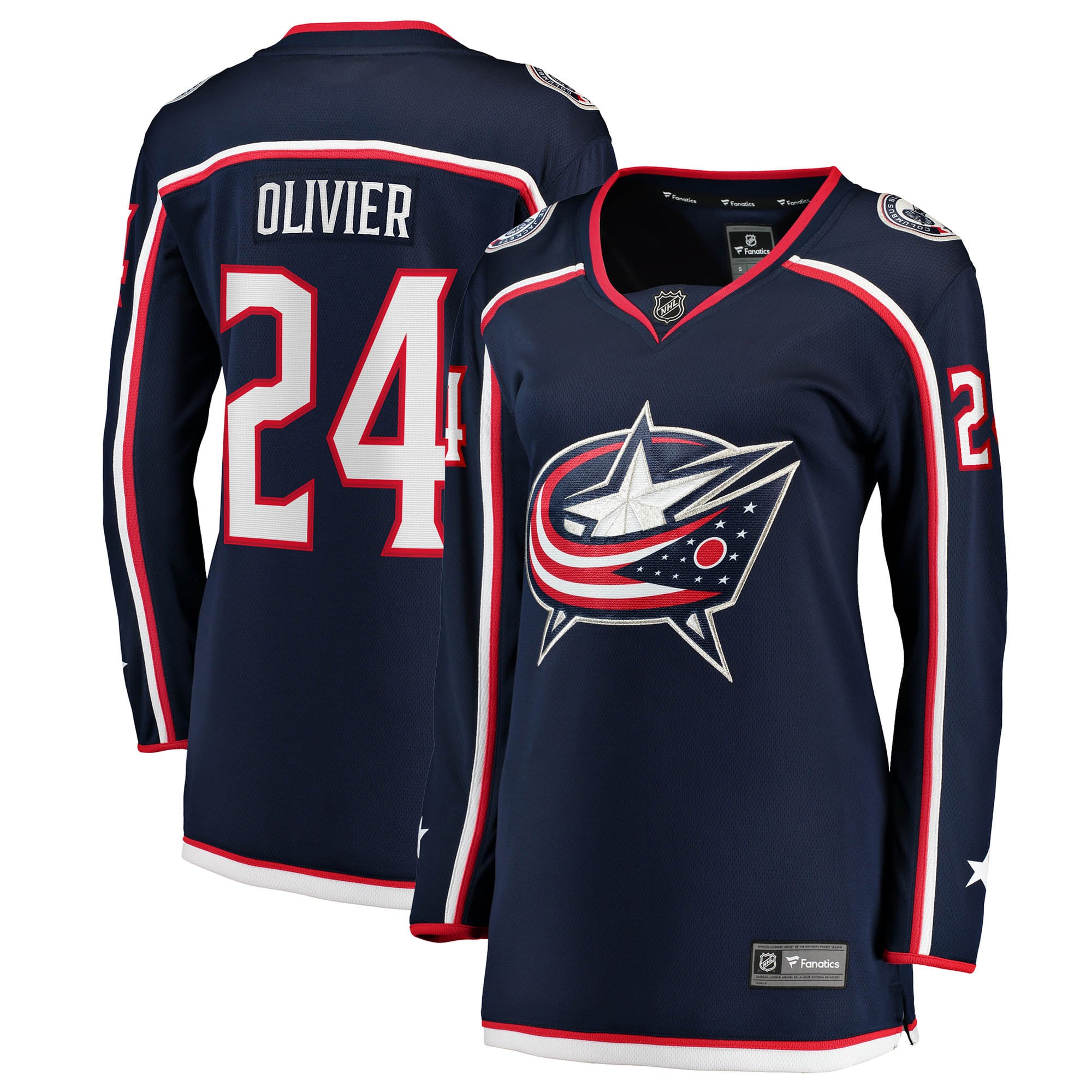Mathieu Olivier Columbus Blue Jackets Women's Home Breakaway Jersey - Navy