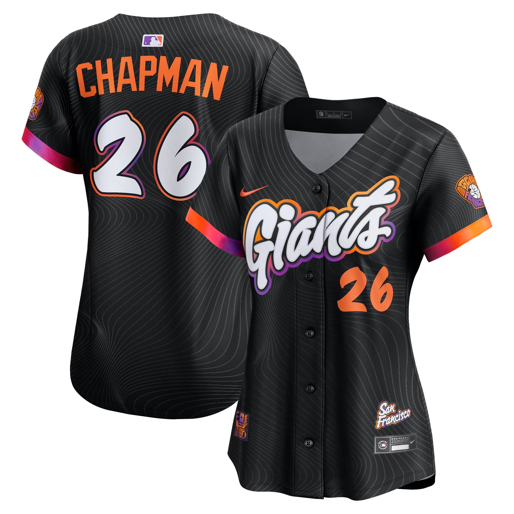 Matt Chapman San Francisco Giants Women's 2025 City Connect Limited Jersey - Anthracite - Image 2