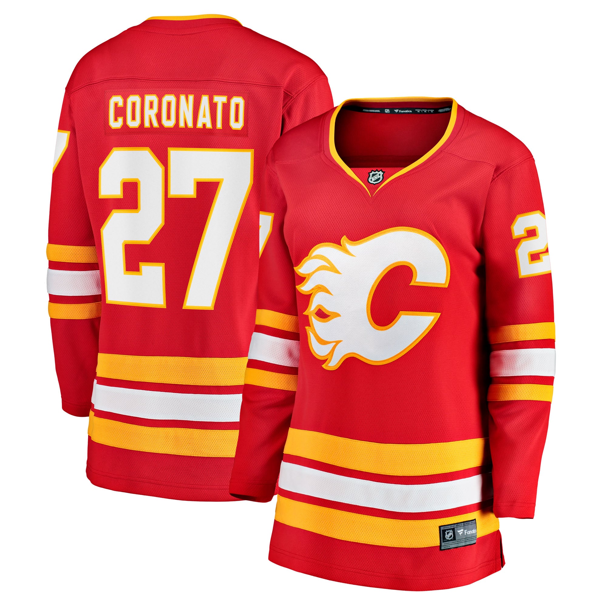 Matt Coronato Calgary Flames Women's Home Breakaway Jersey - Red - Image 2