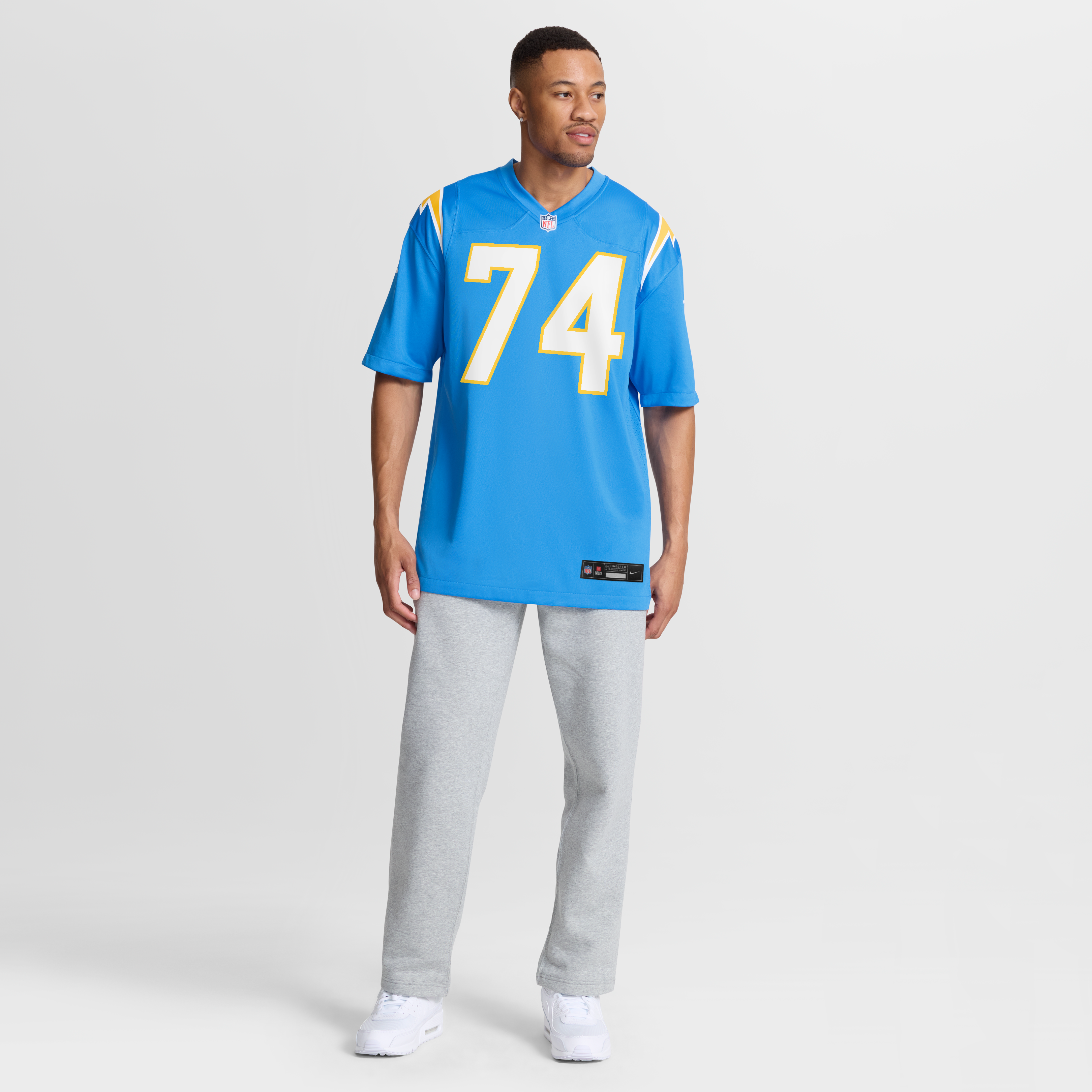 Matt Kaskey Los Angeles Chargers Team Game Jersey - Powder Blue - Image 5