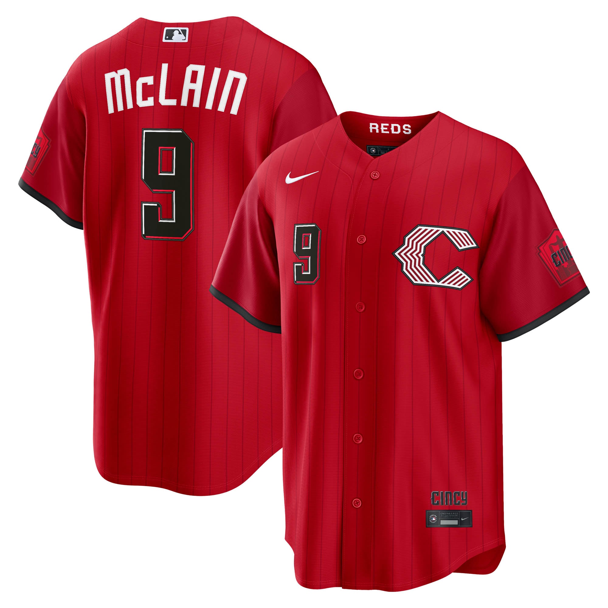 Matt McLain Cincinnati Reds 2026 City Connect Stadium Jersey - Red - Image 2
