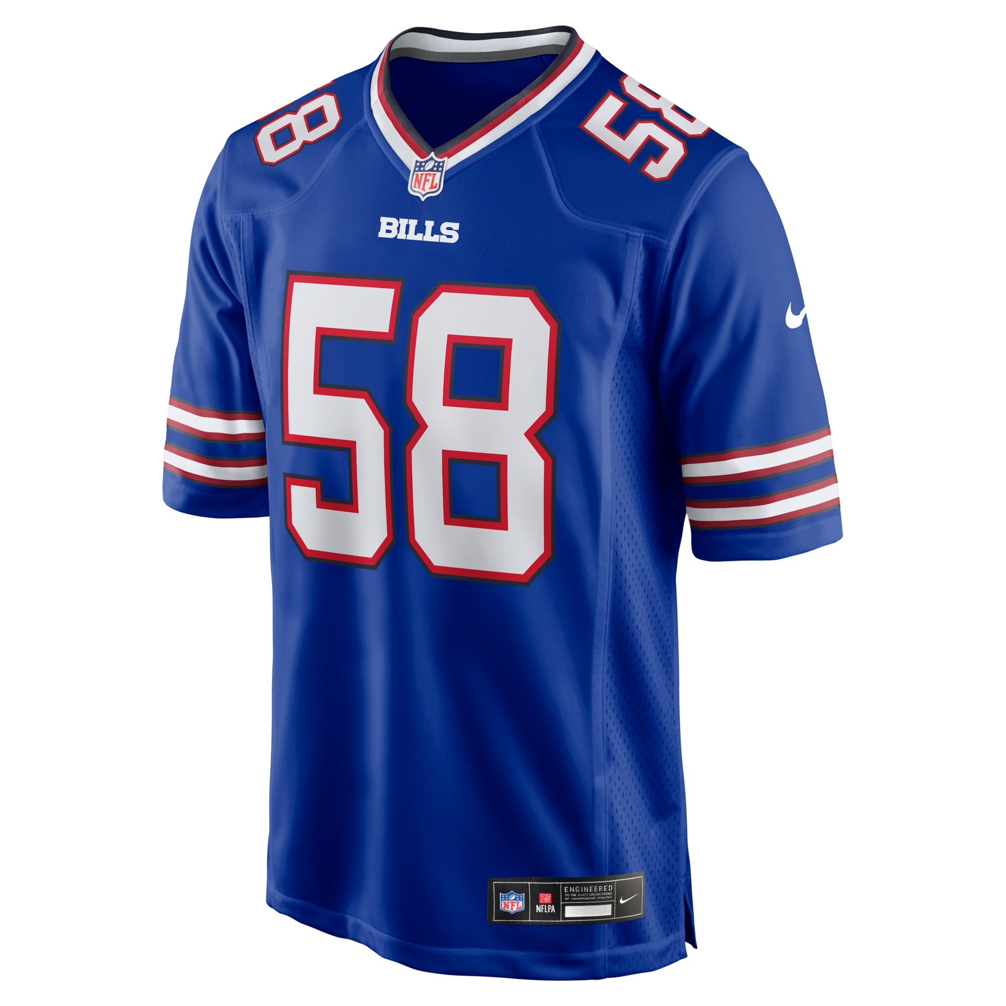 Matt Milano Buffalo Bills Alternate Game Jersey - Royal - Image 3