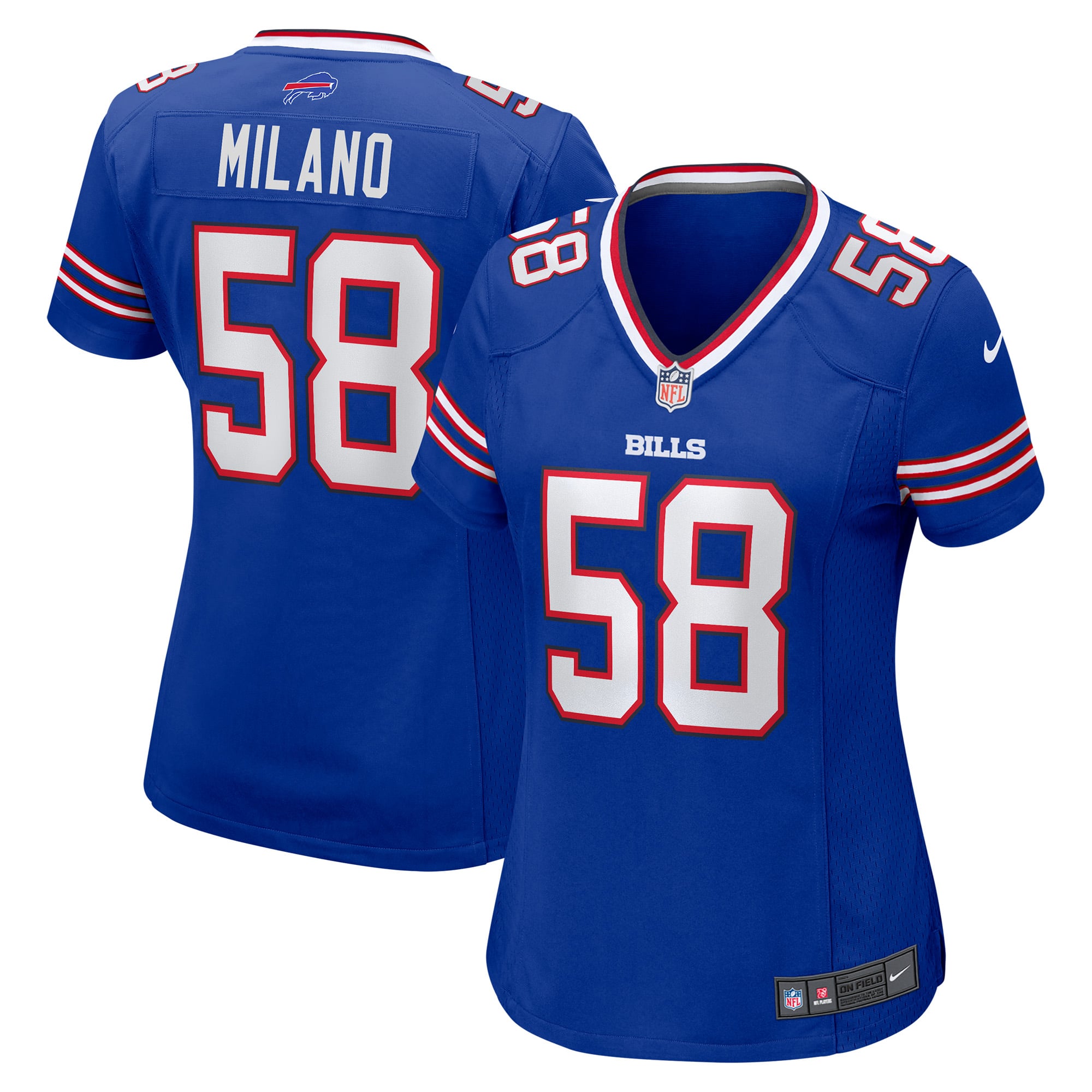 Matt Milano Buffalo Bills Women's Game Jersey - Royal - Image 2