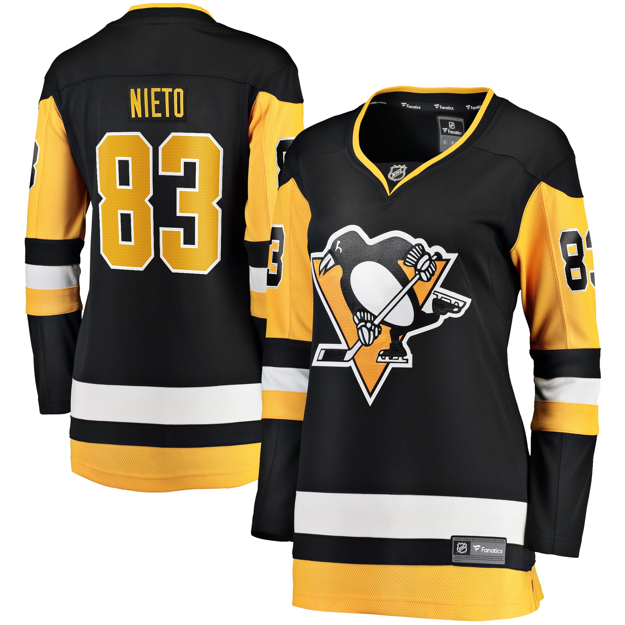Matt Nieto Pittsburgh Penguins Women's Home Breakaway Player Jersey - Black - Image 2