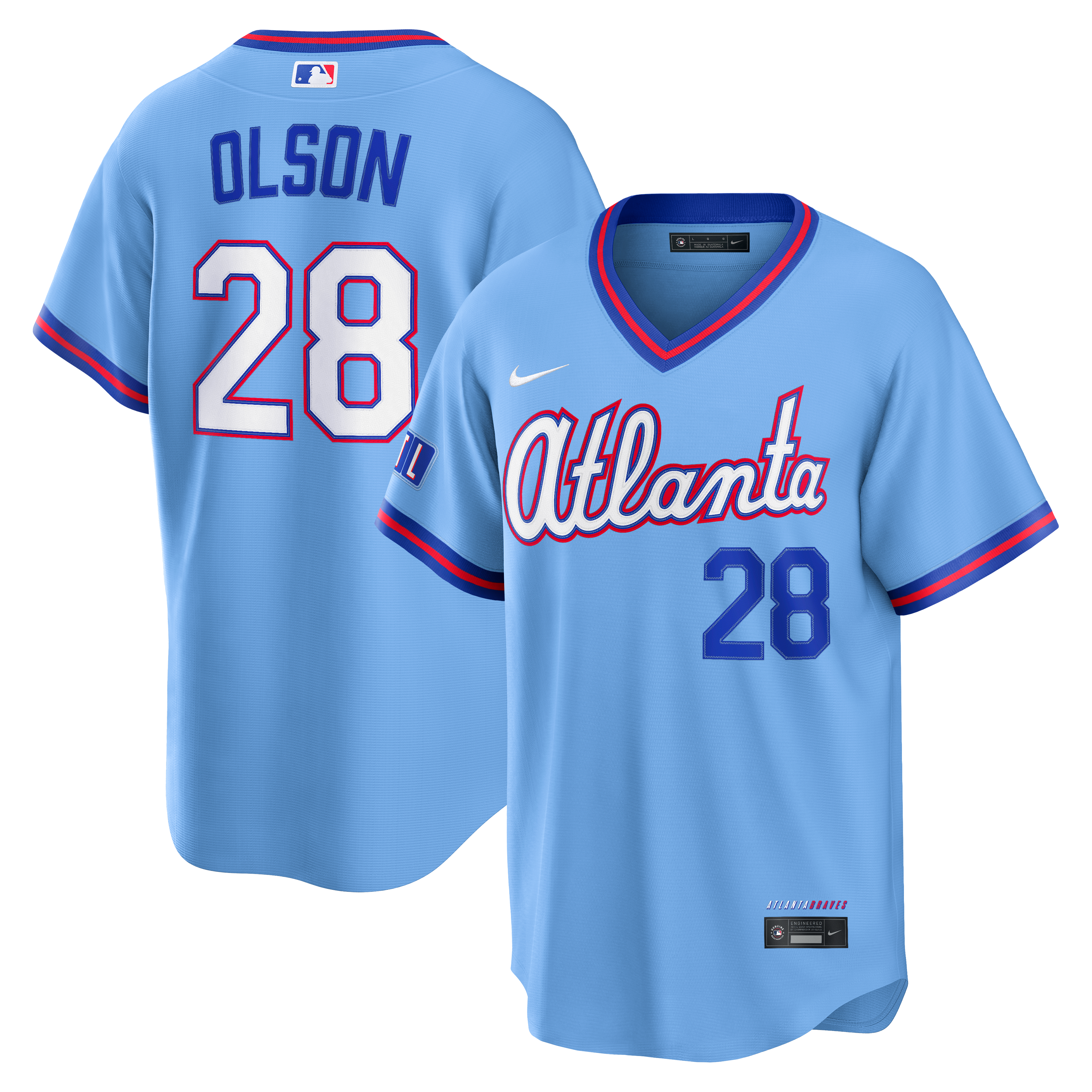 Matt Olson Atlanta Braves 2026 City Connect Stadium Jersey - Powder Blue