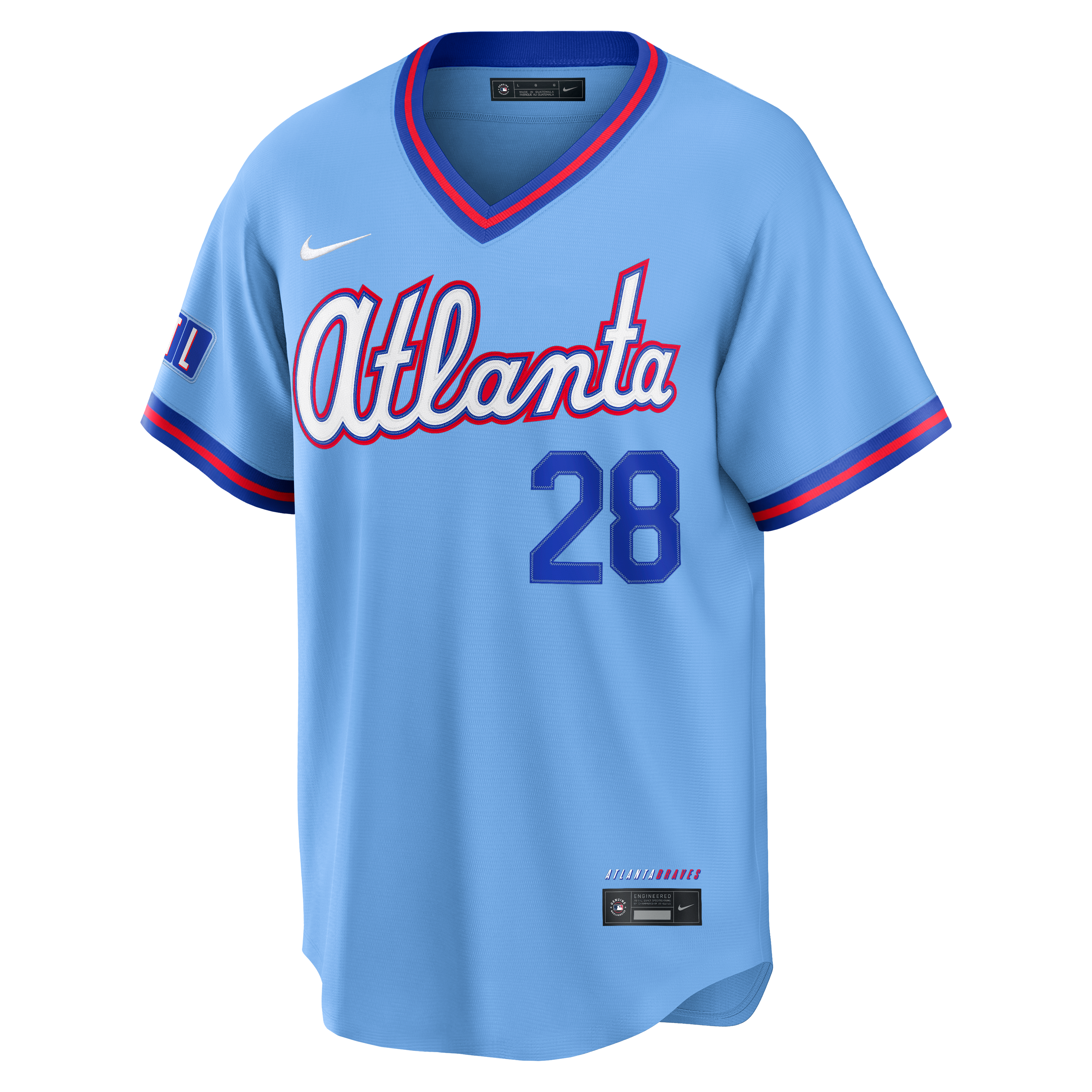 Matt Olson Atlanta Braves 2026 City Connect Stadium Jersey - Powder Blue - Image 3