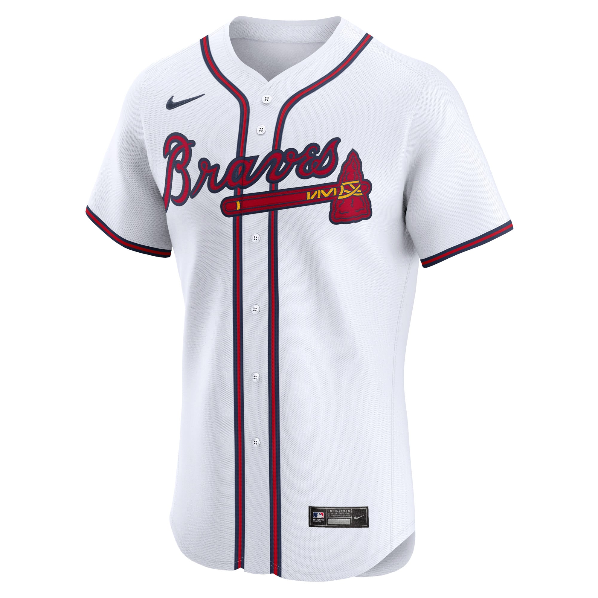 Matt Olson Atlanta Braves Home Elite Player Jersey - White - Image 3
