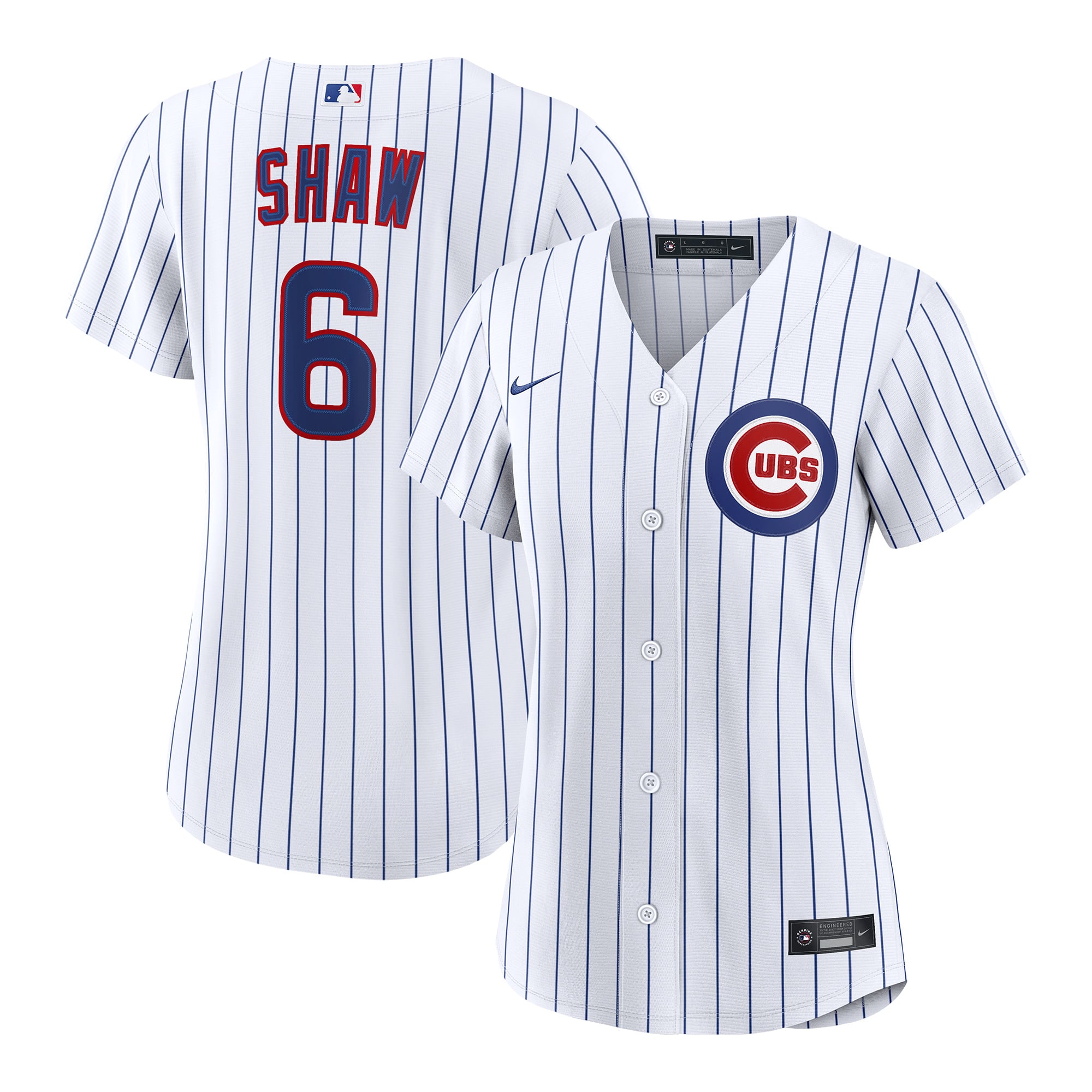 Matt Shaw Chicago Cubs Women's Home Jersey - White - Image 2