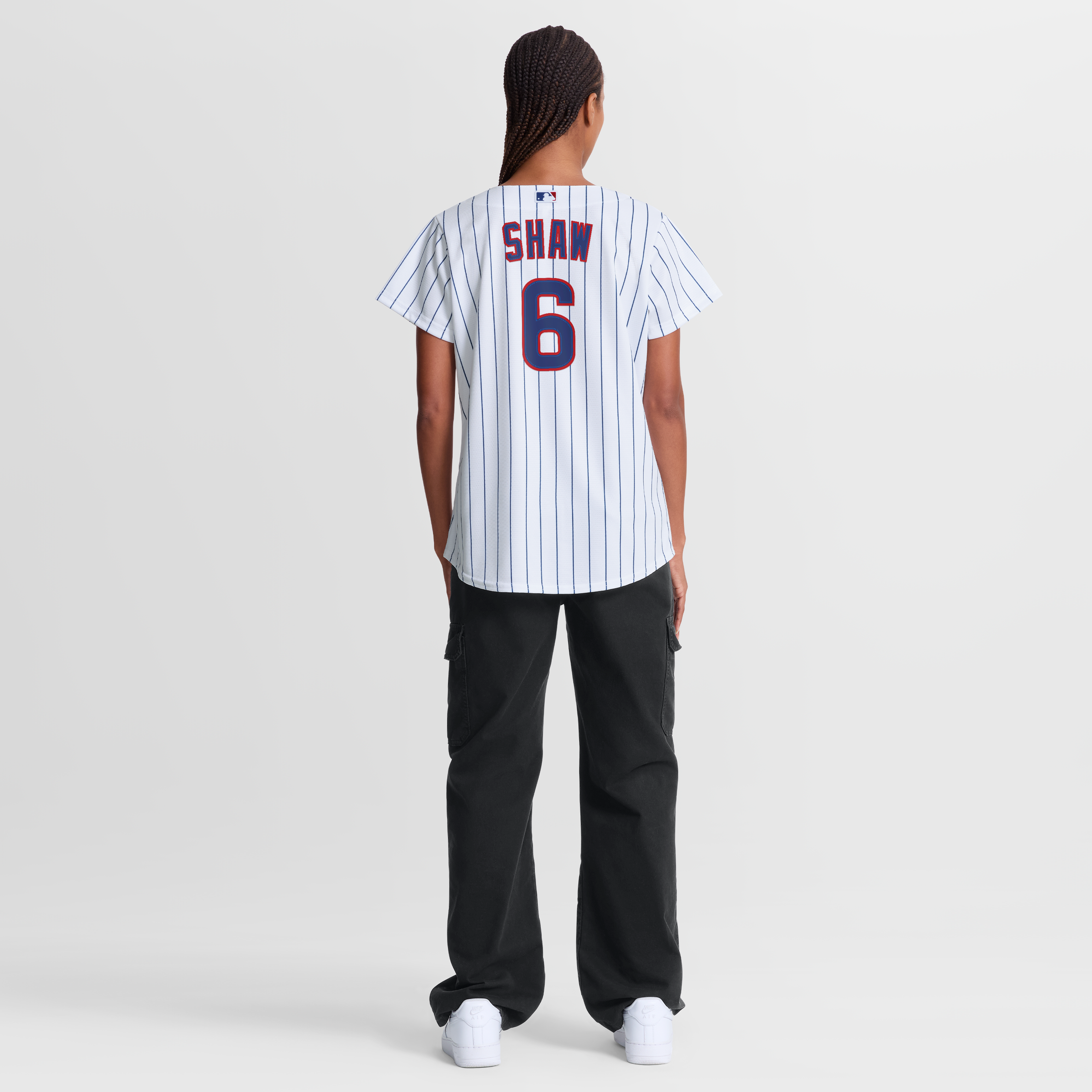 Matt Shaw Chicago Cubs Women's Home Jersey - White - Image 6