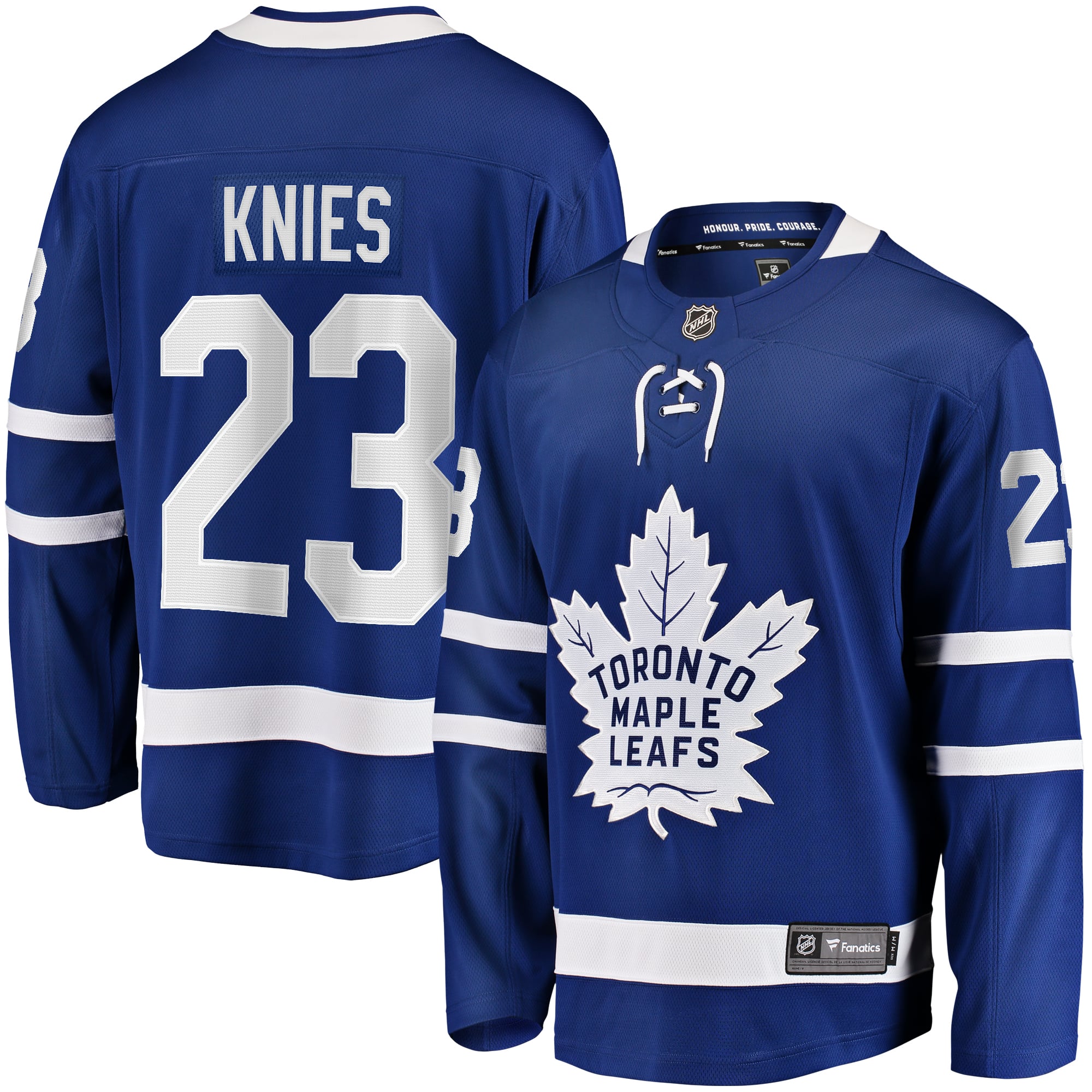 Matthew Knies Toronto Maple Leafs Home Premier Breakaway Player Jersey - Blue