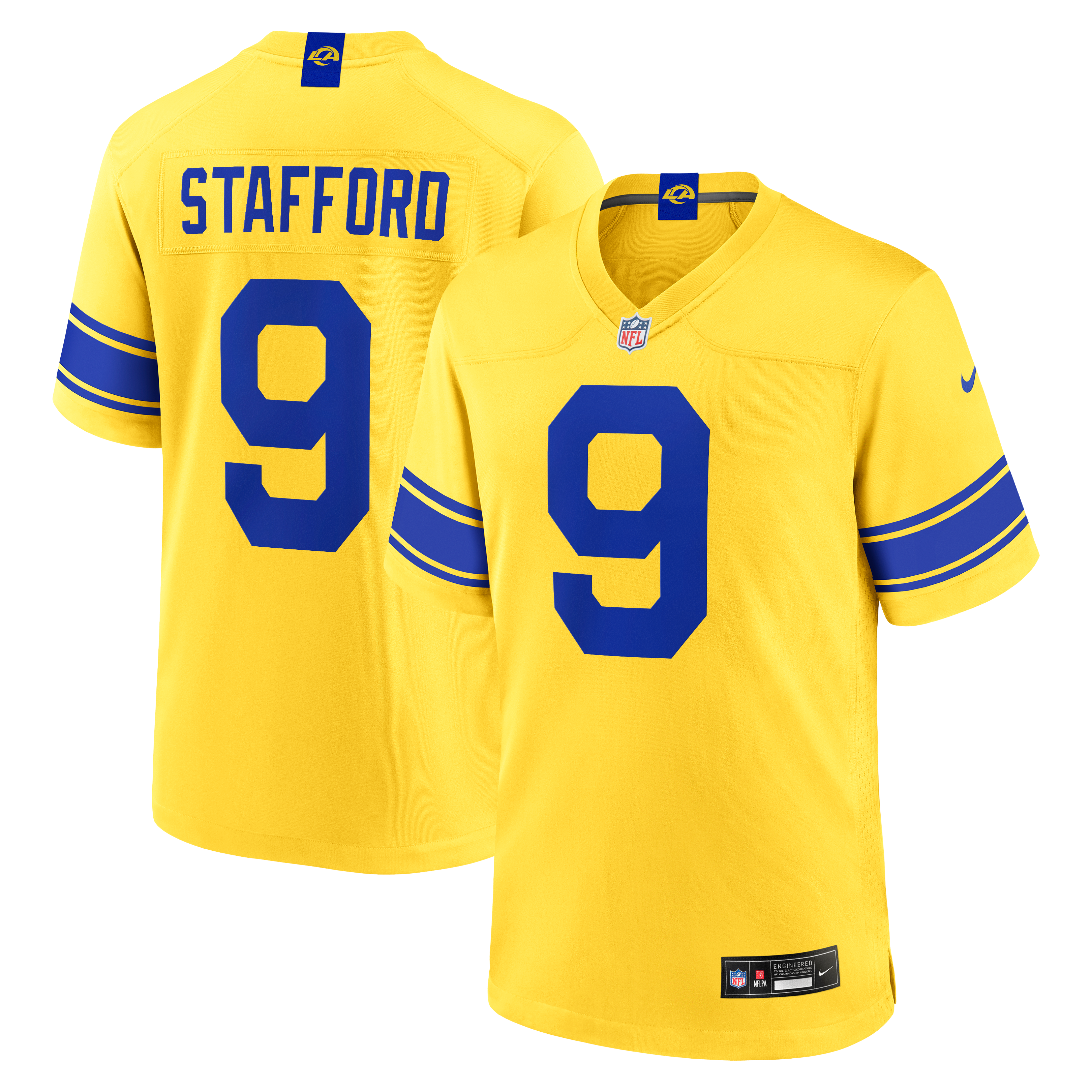 Matthew Stafford Los Angeles Rams Team Game Player Jersey - Gold