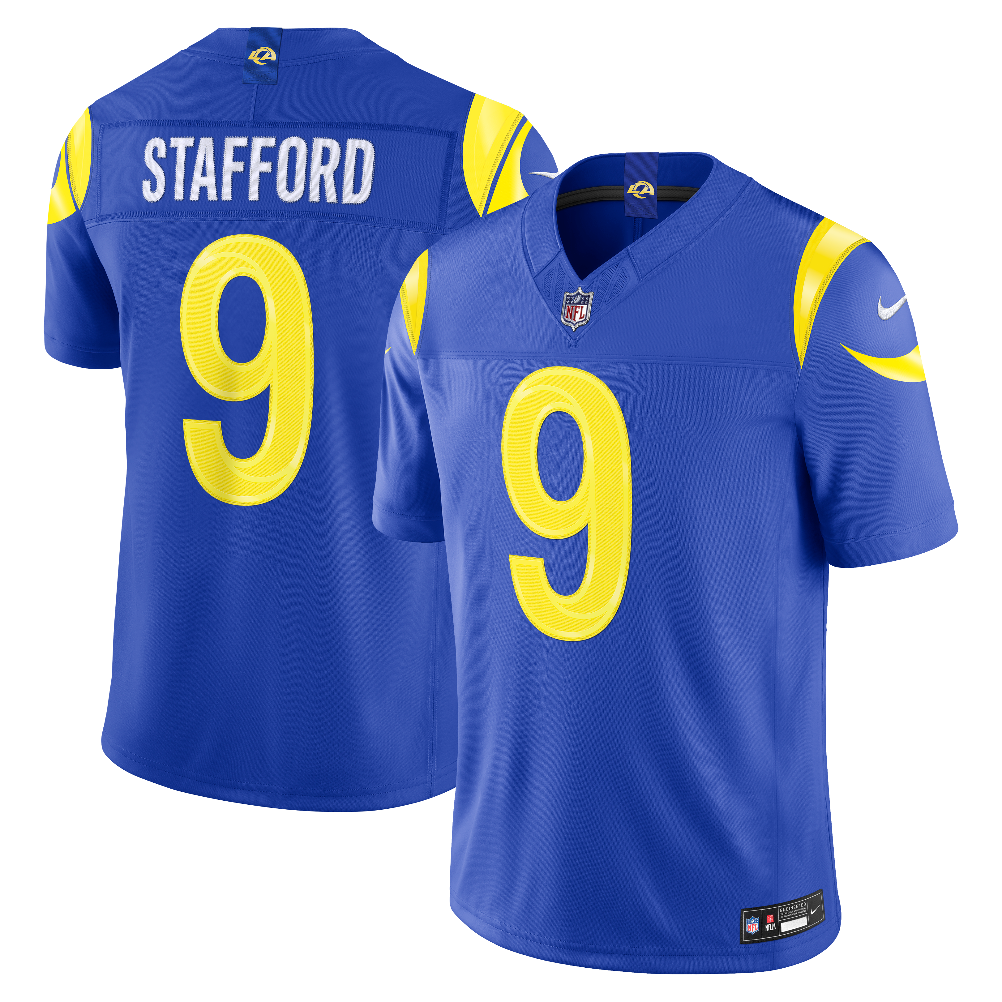 Matthew Stafford Los Angeles Rams Team Vapor F.U.S.E. Stitched Limited Jersey - Royal - Image 2