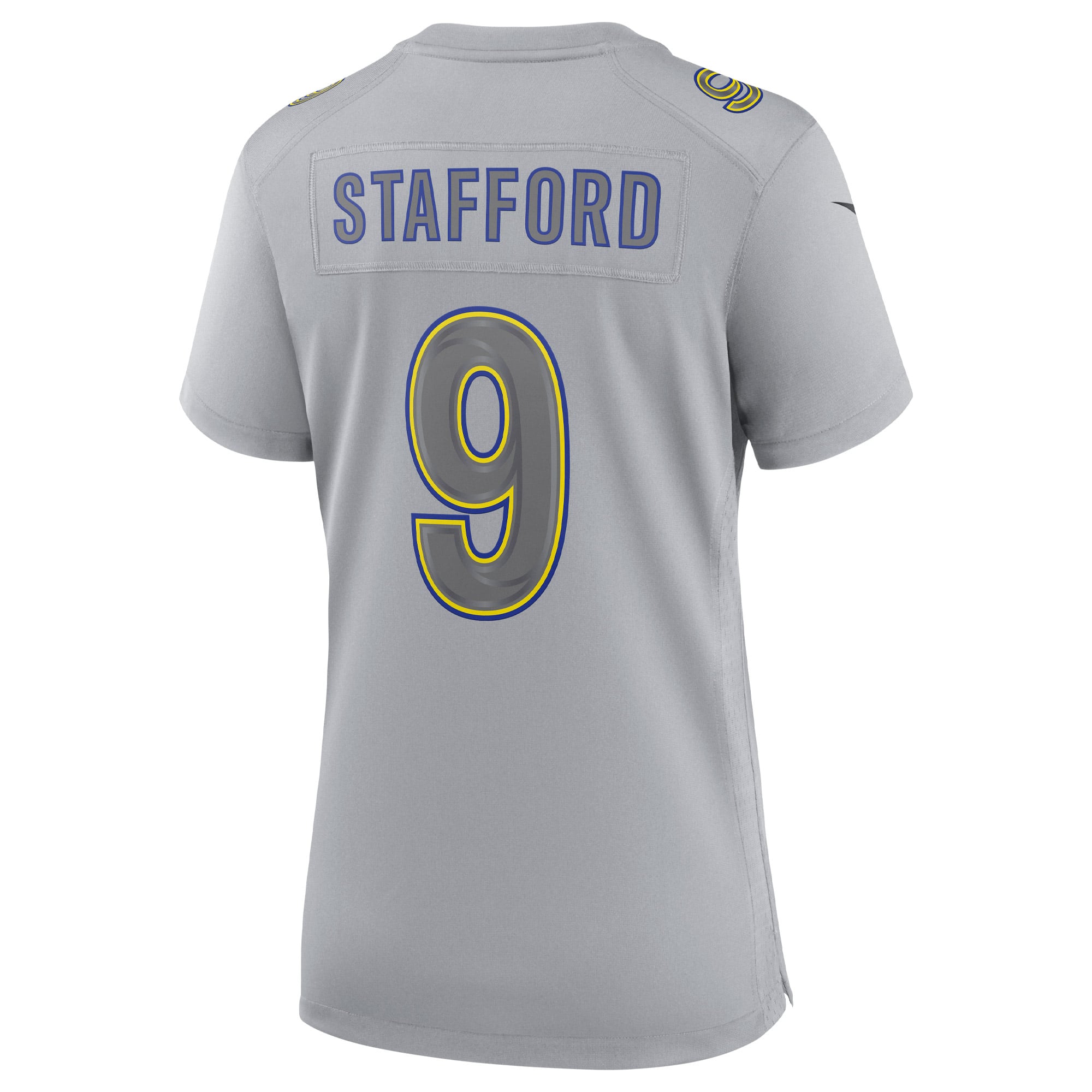 Matthew Stafford Los Angeles Rams Women's Atmosphere Fashion Game Jersey - Gray - Image 4