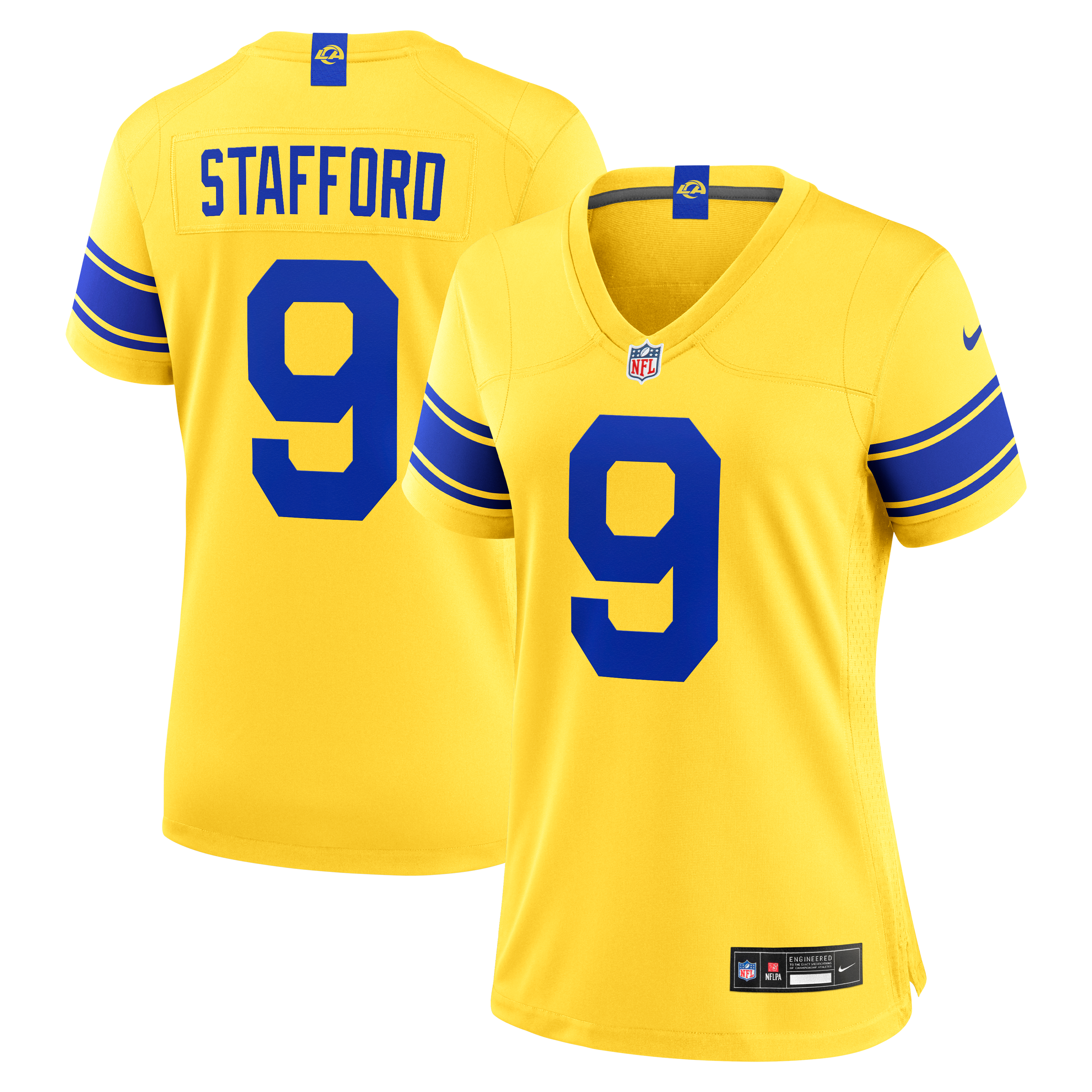Matthew Stafford Los Angeles Rams Women's Classic Sol Game Jersey - Gold