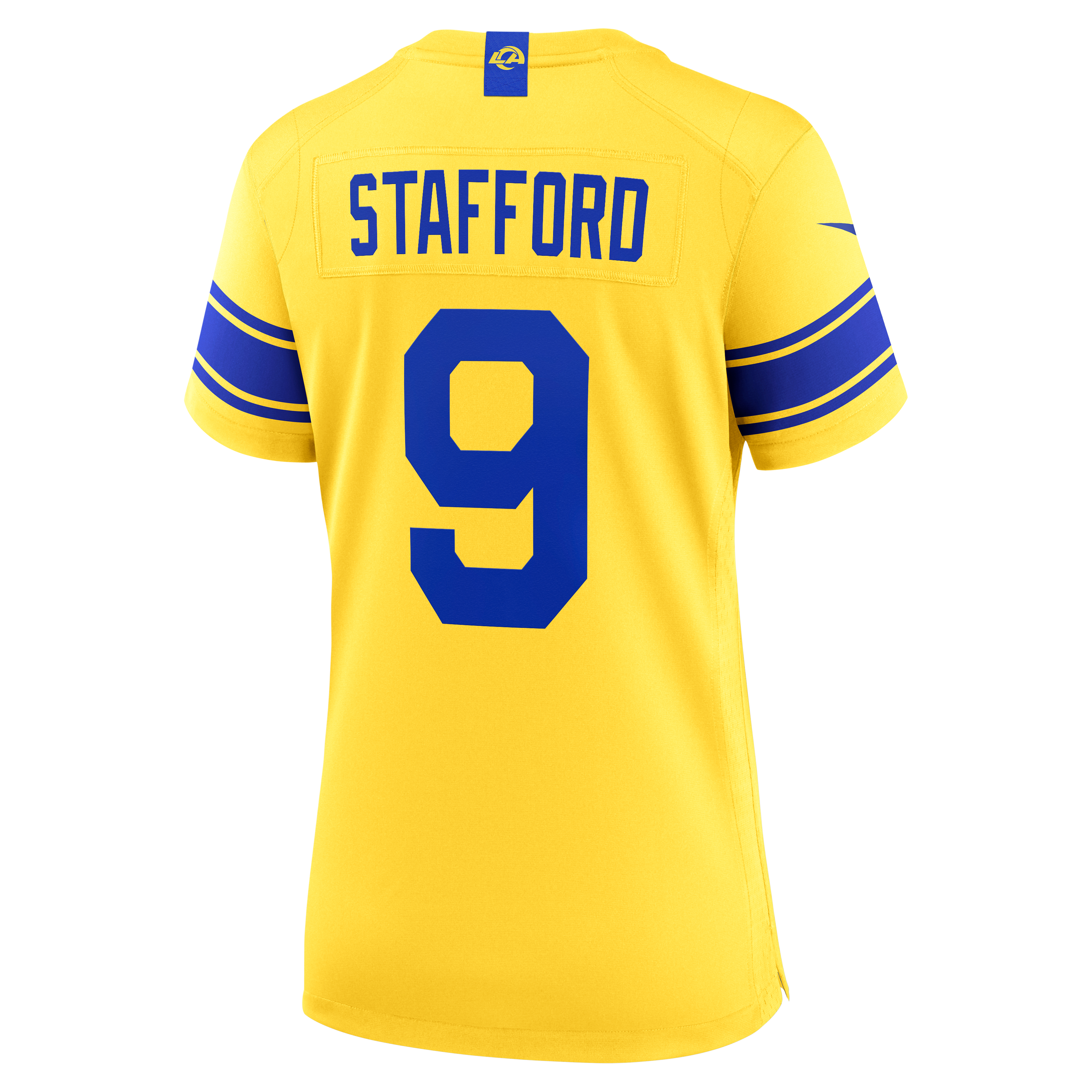 Matthew Stafford Los Angeles Rams Women's Classic Sol Game Jersey - Gold - Image 4