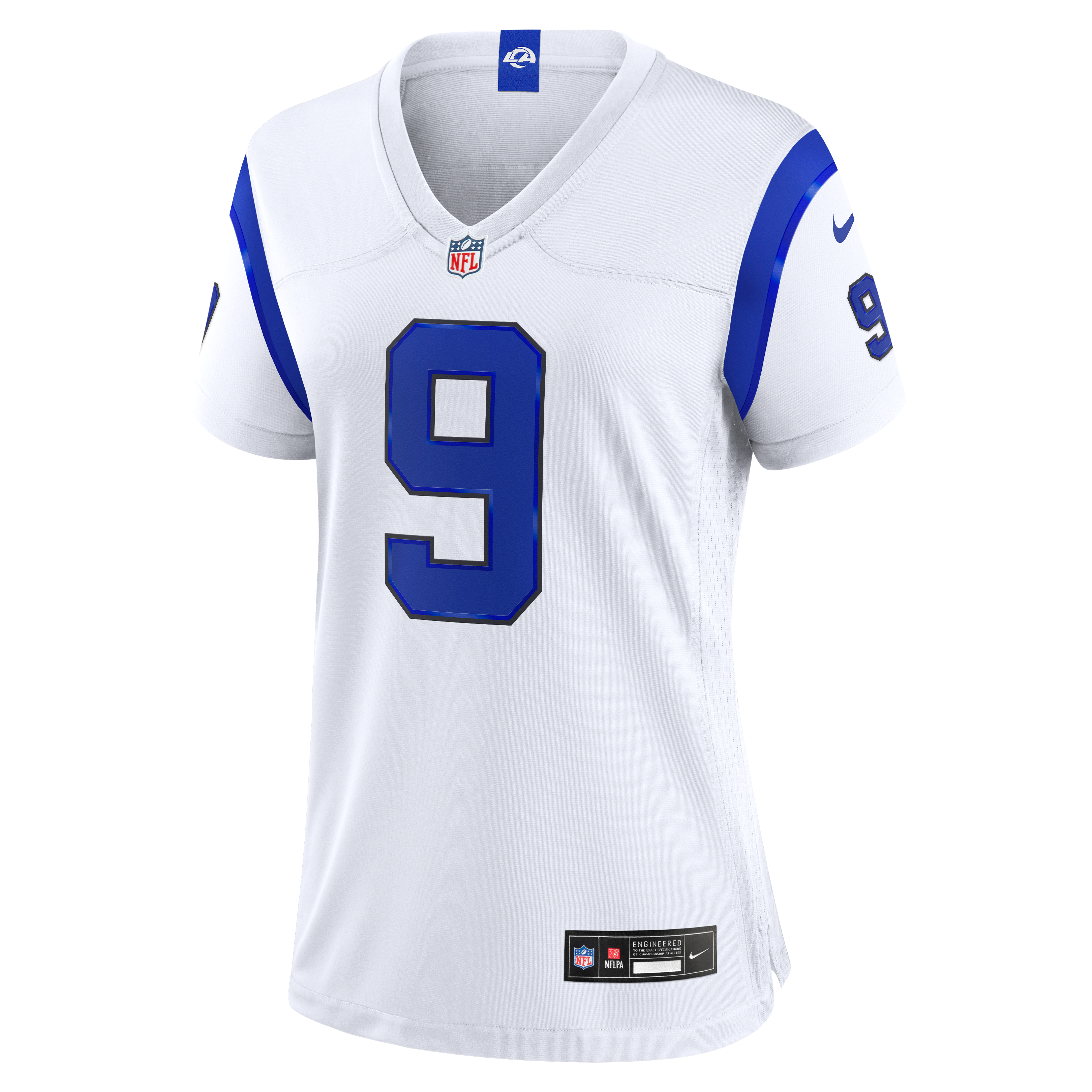 Matthew Stafford Los Angeles Rams Women's Fearsome White Game Jersey - Image 3