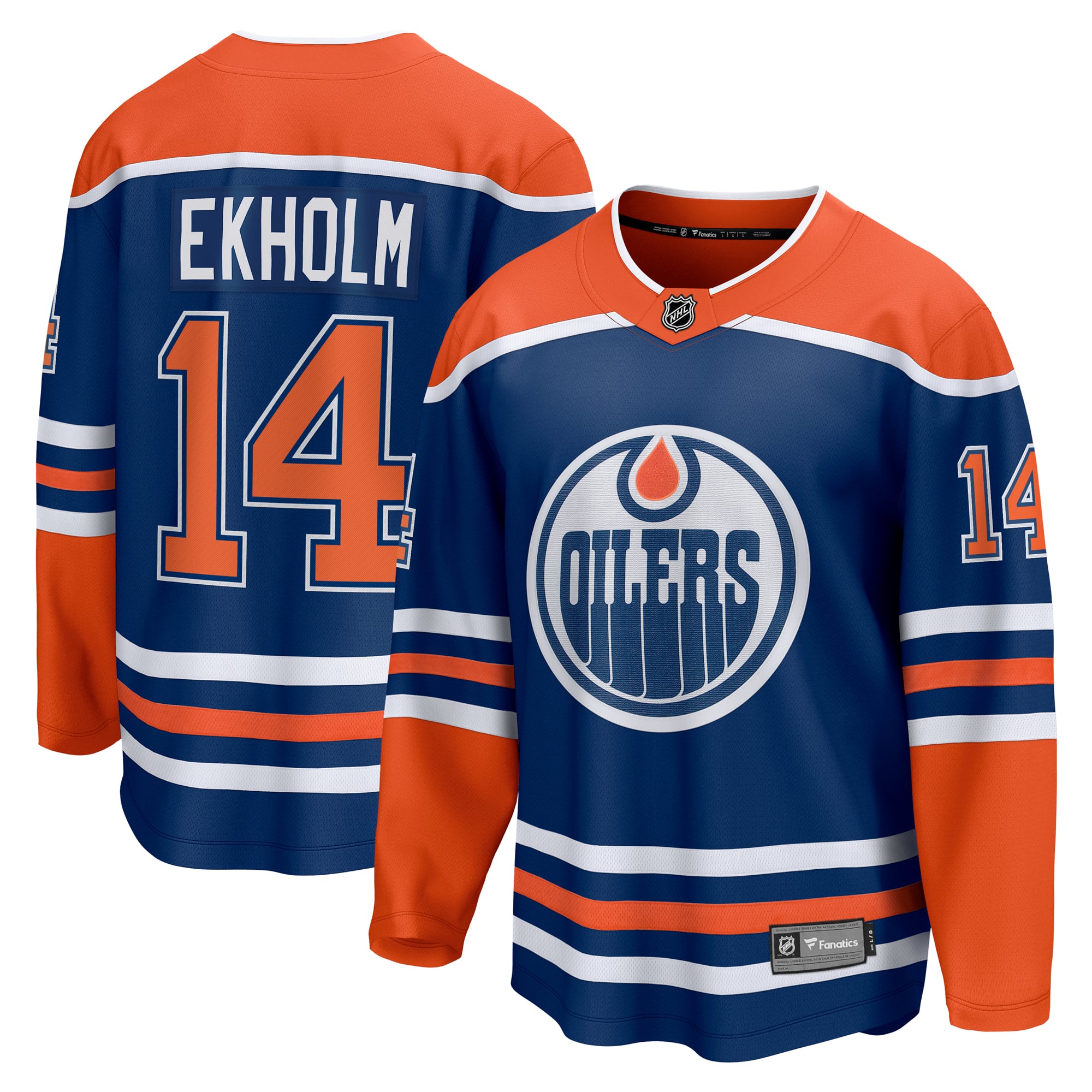 Mattias Ekholm Edmonton Oilers Home Breakaway Jersey - Royal - Image 2