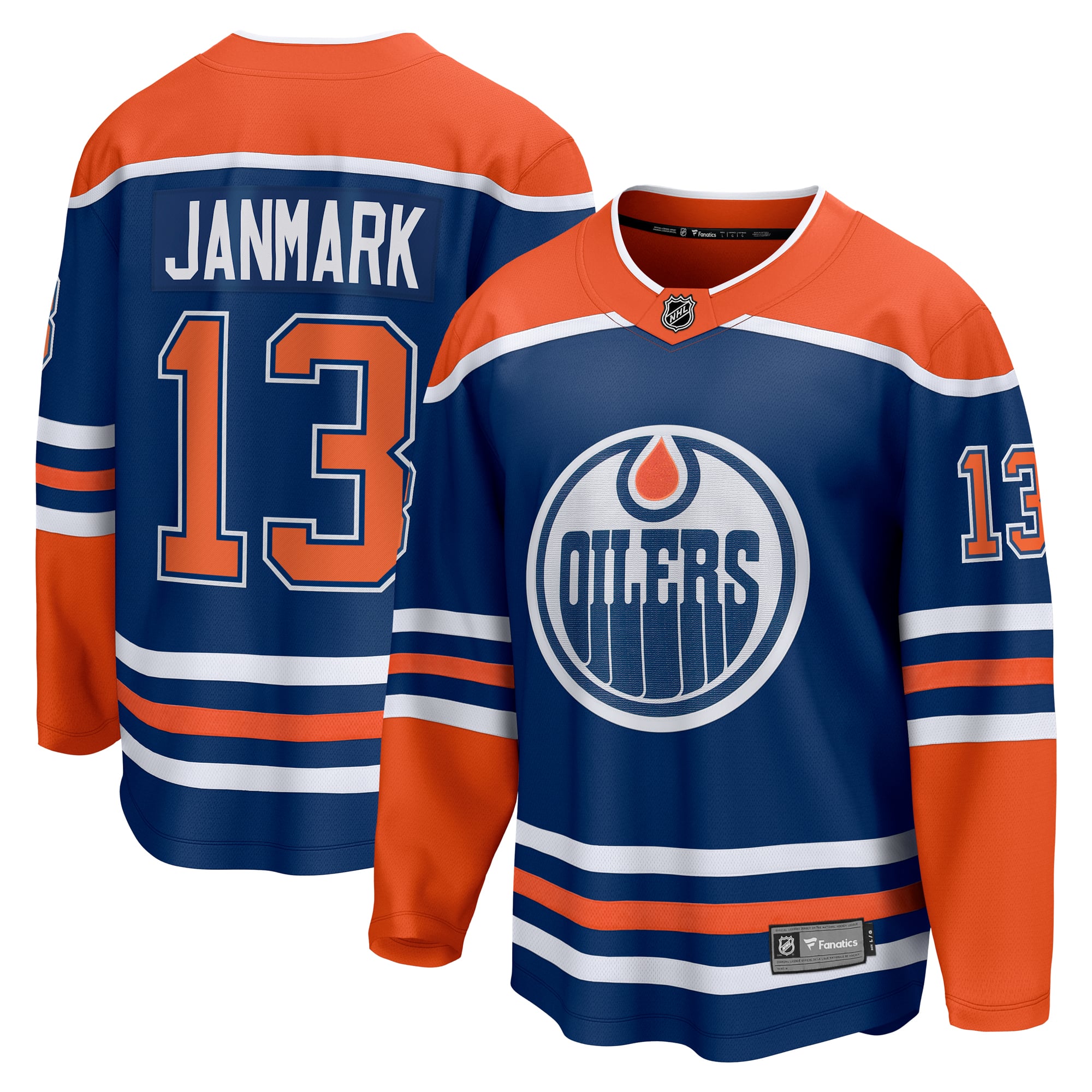 Mattias Janmark Edmonton Oilers Home Breakaway Jersey - Royal
