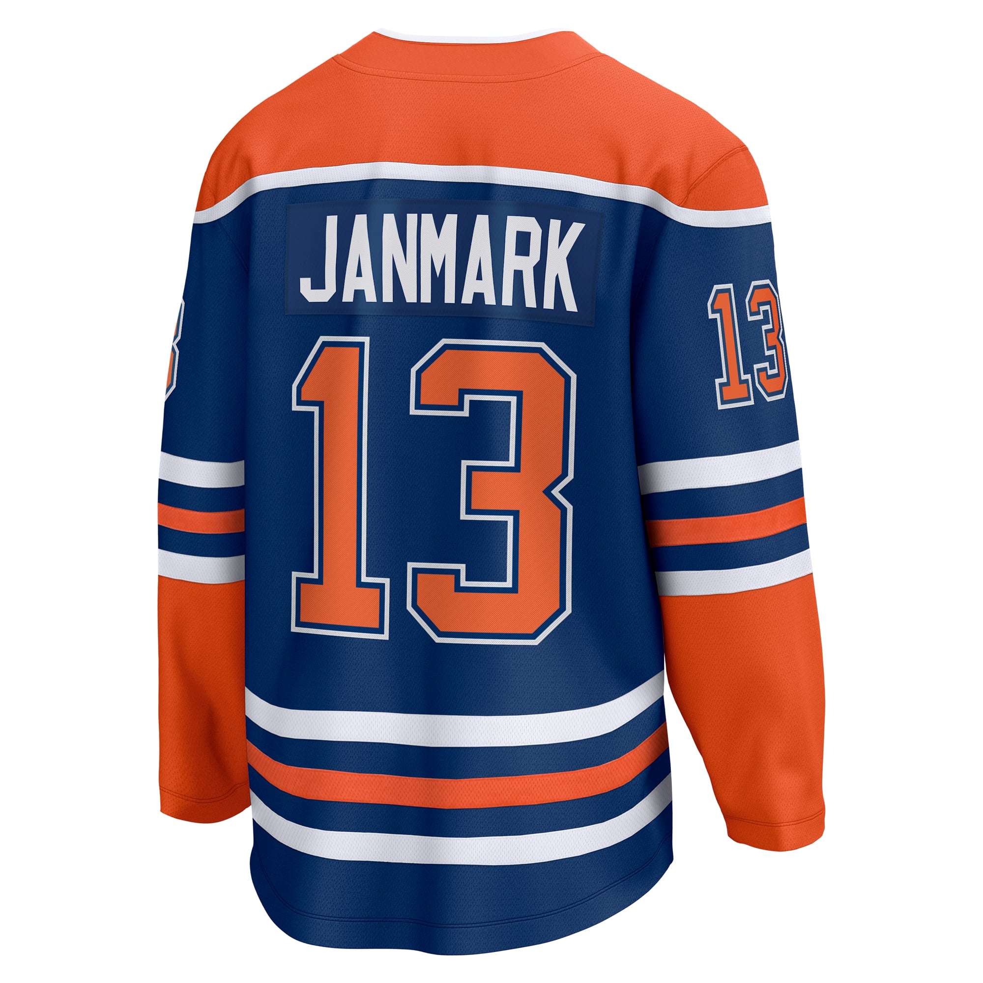 Mattias Janmark Edmonton Oilers Home Breakaway Jersey - Royal - Image 4