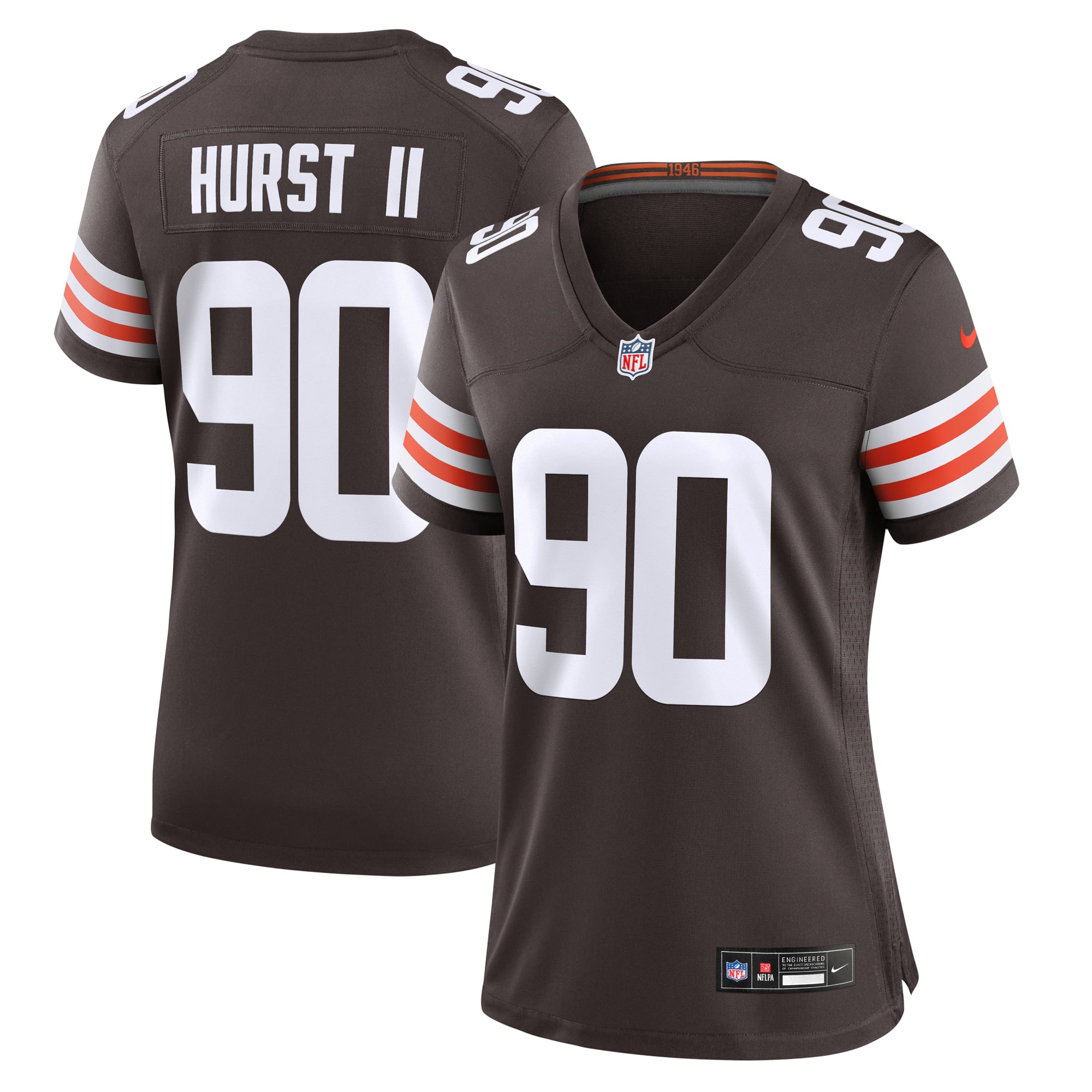 Maurice Hurst II Cleveland Browns Women's Game Jersey - Brown - Image 2