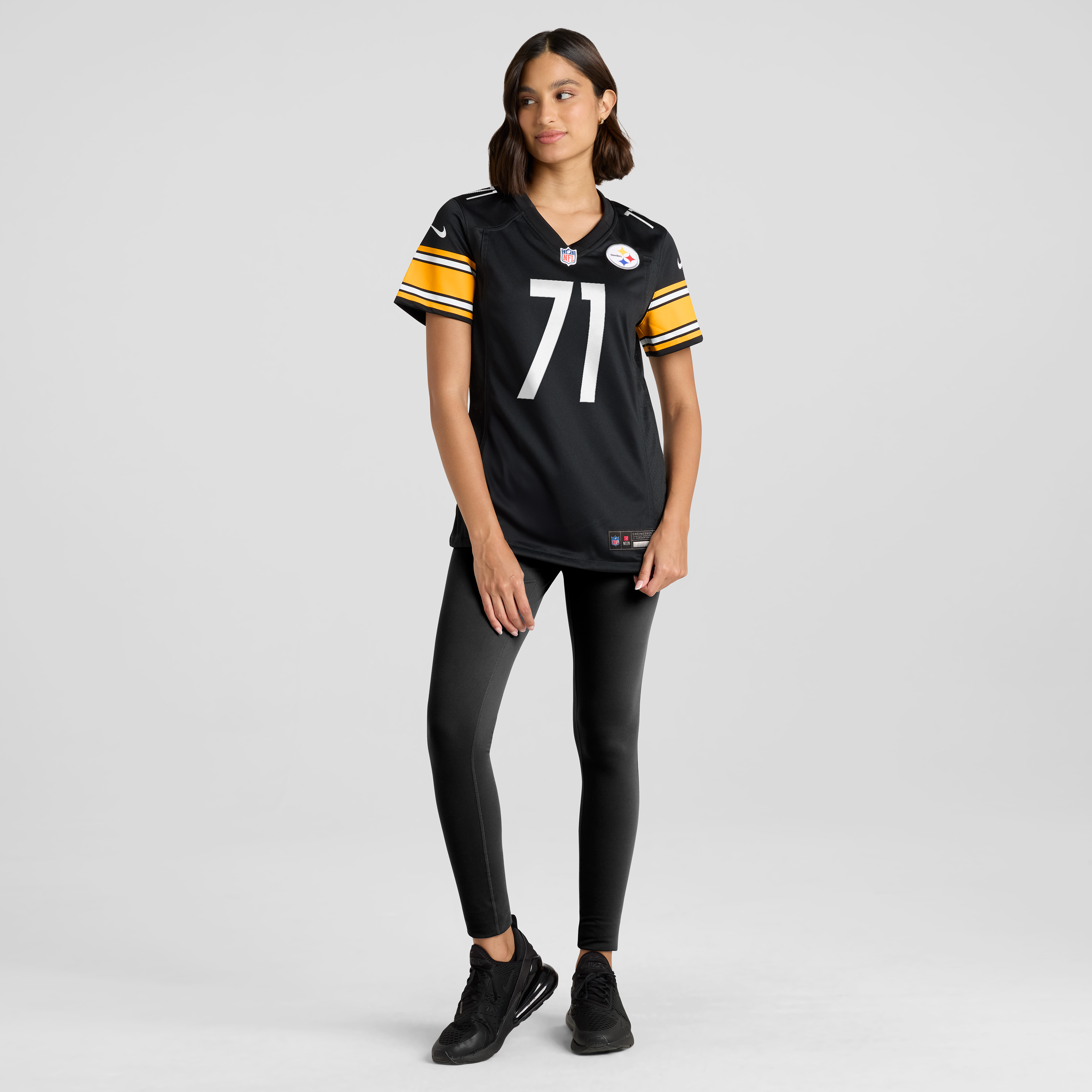 Max Iheanachor Pittsburgh Steelers Women's Team Game Jersey - Black - Image 3