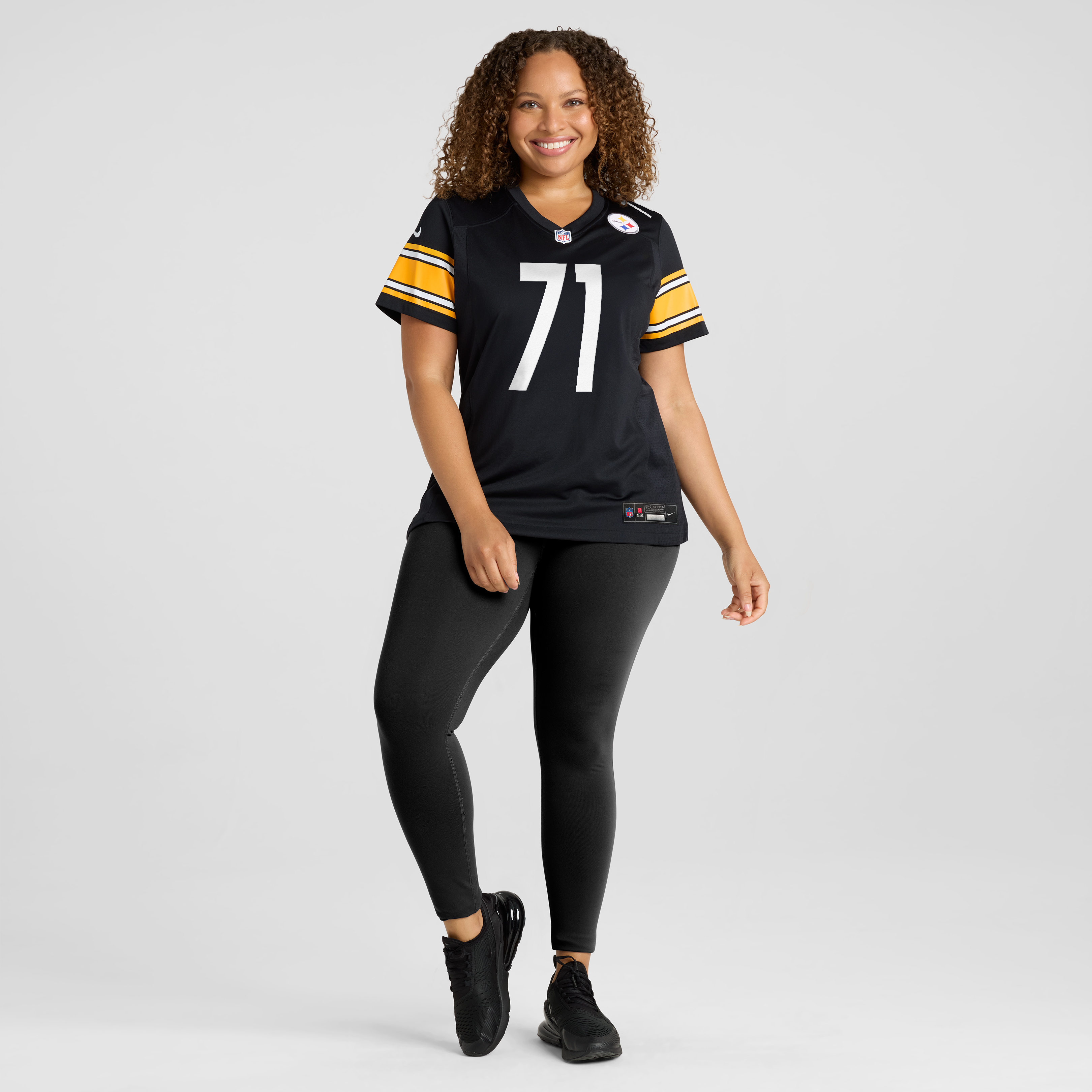 Max Iheanachor Pittsburgh Steelers Women's Team Game Jersey - Black - Image 5