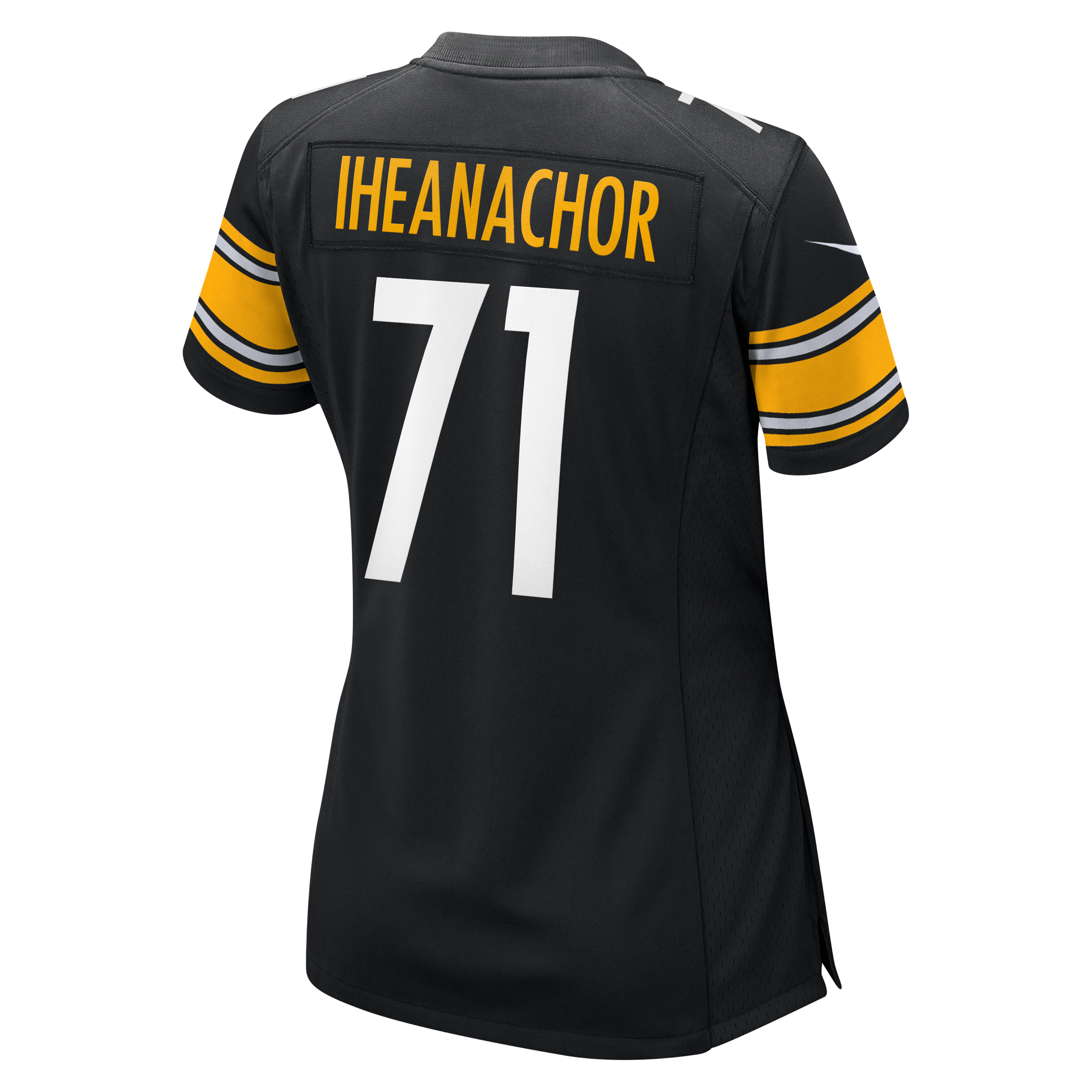 Max Iheanachor Pittsburgh Steelers Women's Team Game Jersey - Black - Image 8