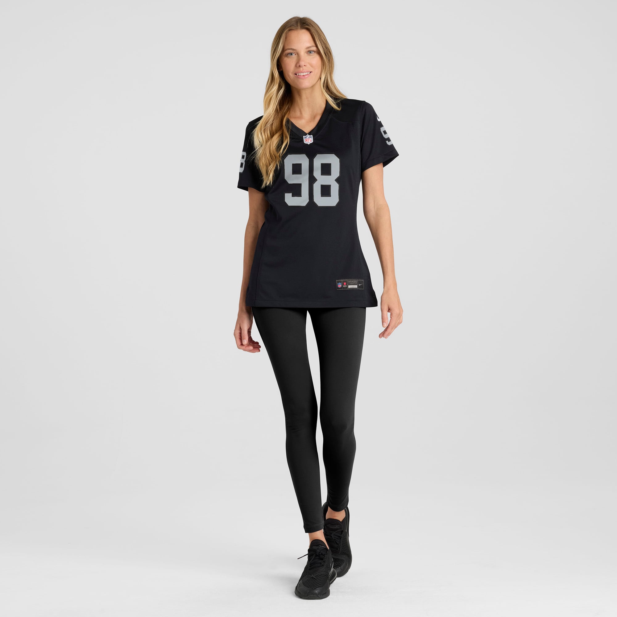 Maxx Crosby Las Vegas Raiders Women's Game Jersey - White - Black - Image 5