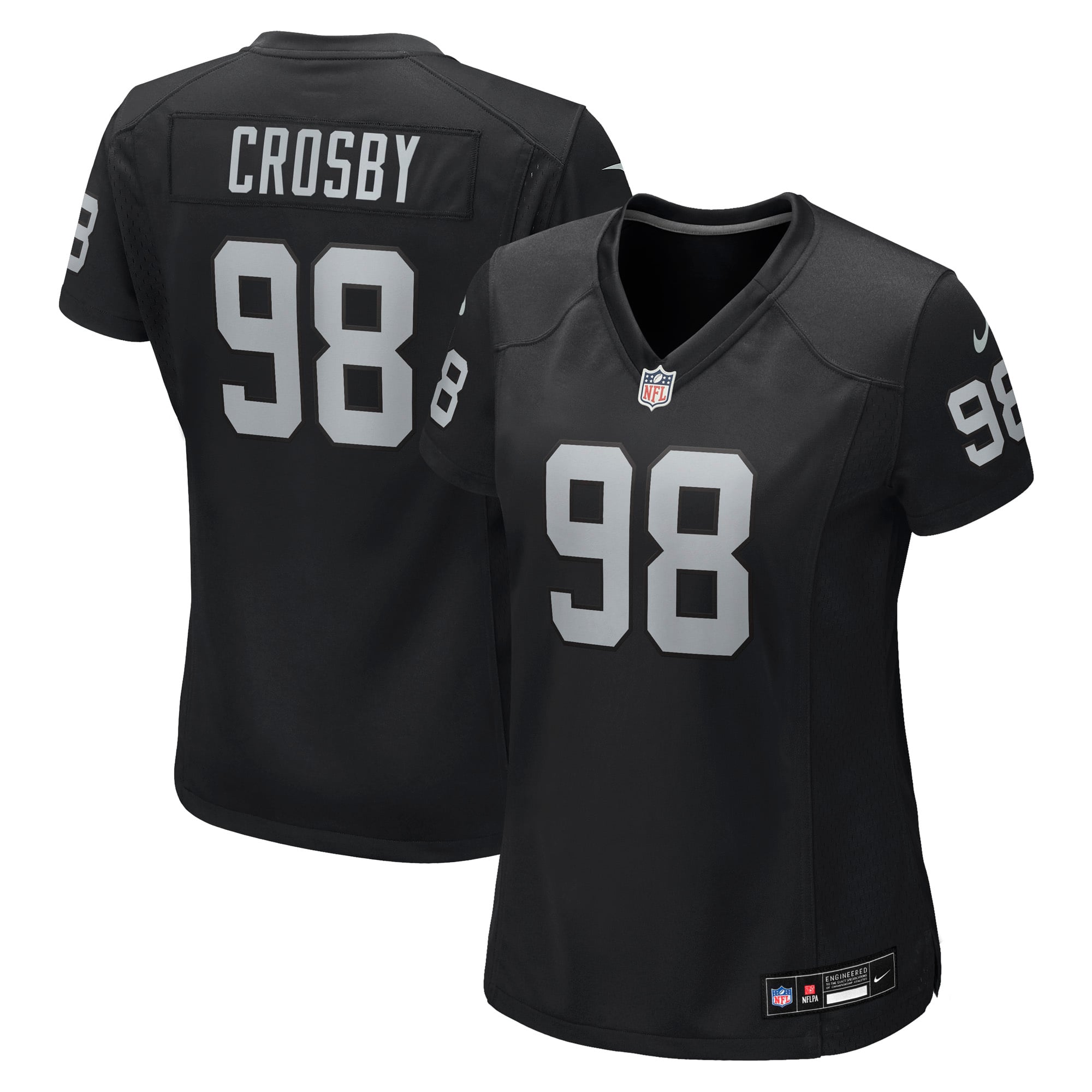 Maxx Crosby Las Vegas Raiders Women's Game Jersey - White - Black