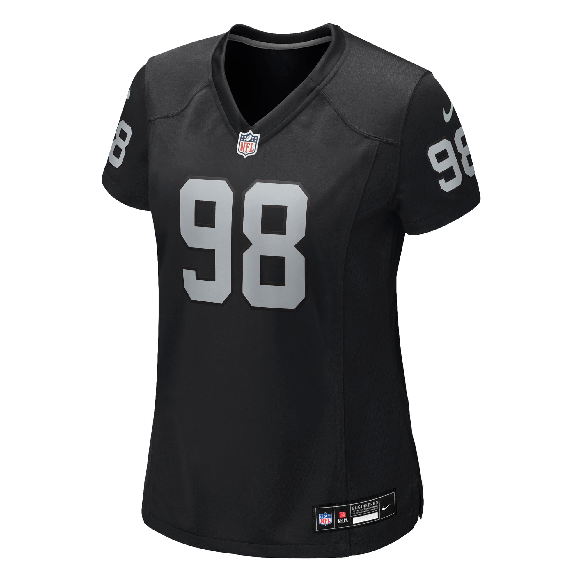 Maxx Crosby Las Vegas Raiders Women's Game Jersey - White - Black - Image 3