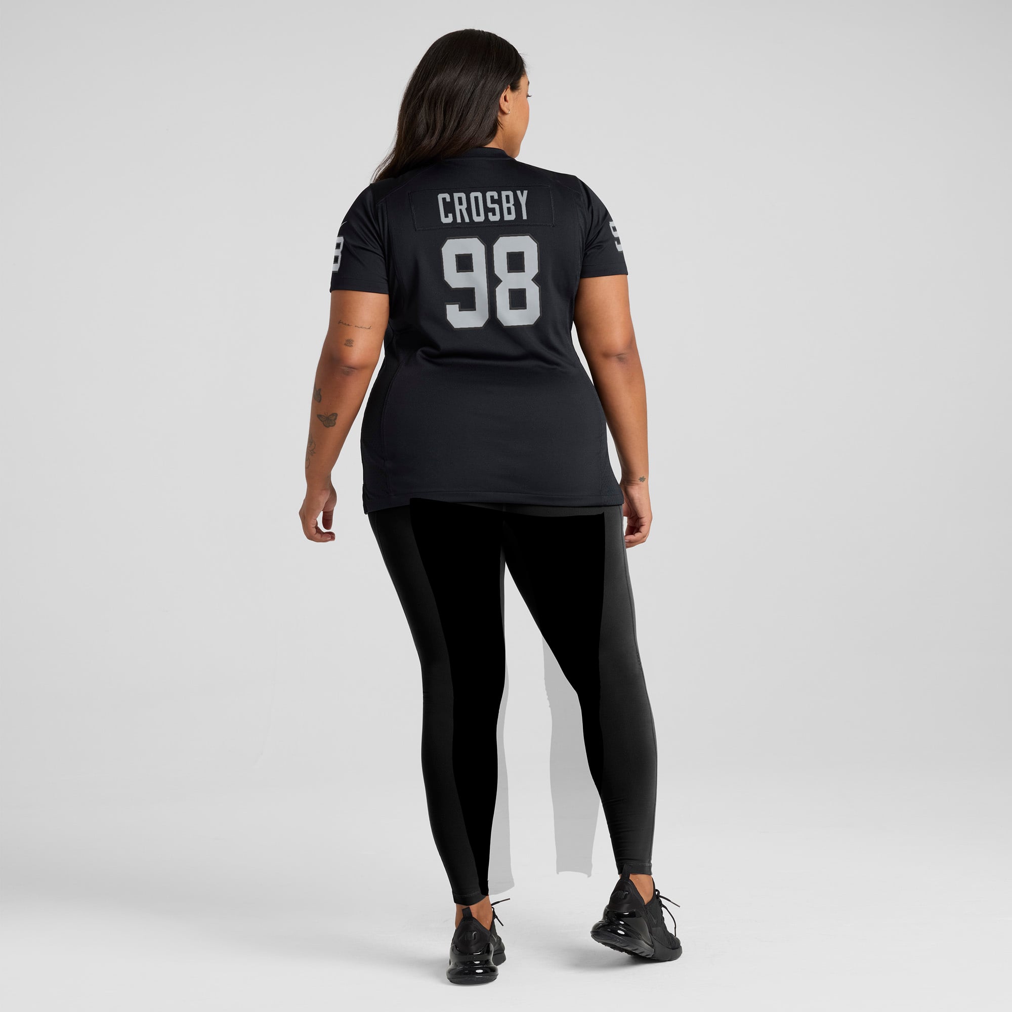 Maxx Crosby Las Vegas Raiders Women's Game Jersey - White - Black - Image 8