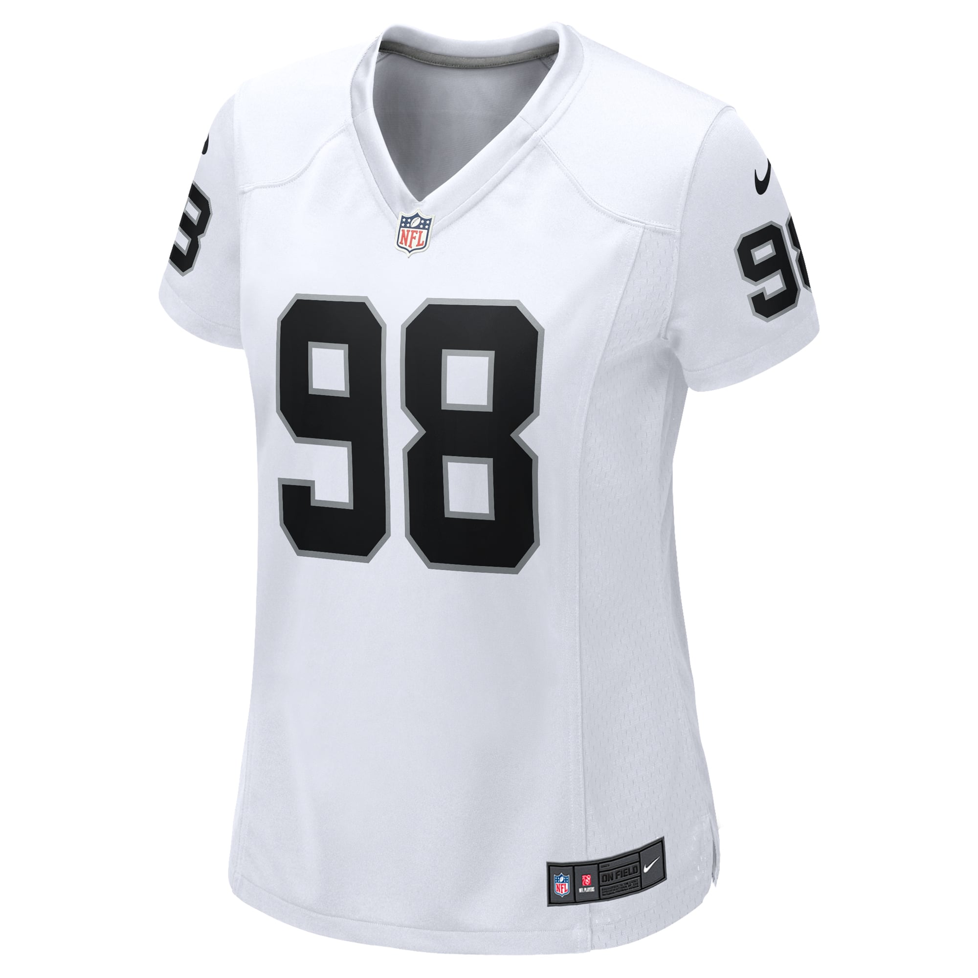 Maxx Crosby Las Vegas Raiders Women's Game Jersey - White - White - Image 3