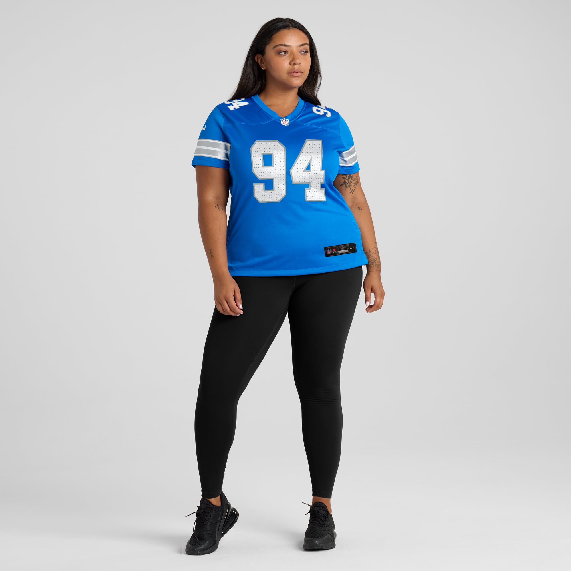 Mekhi Wingo Detroit Lions Women's Team Game Jersey - Blue - Image 7