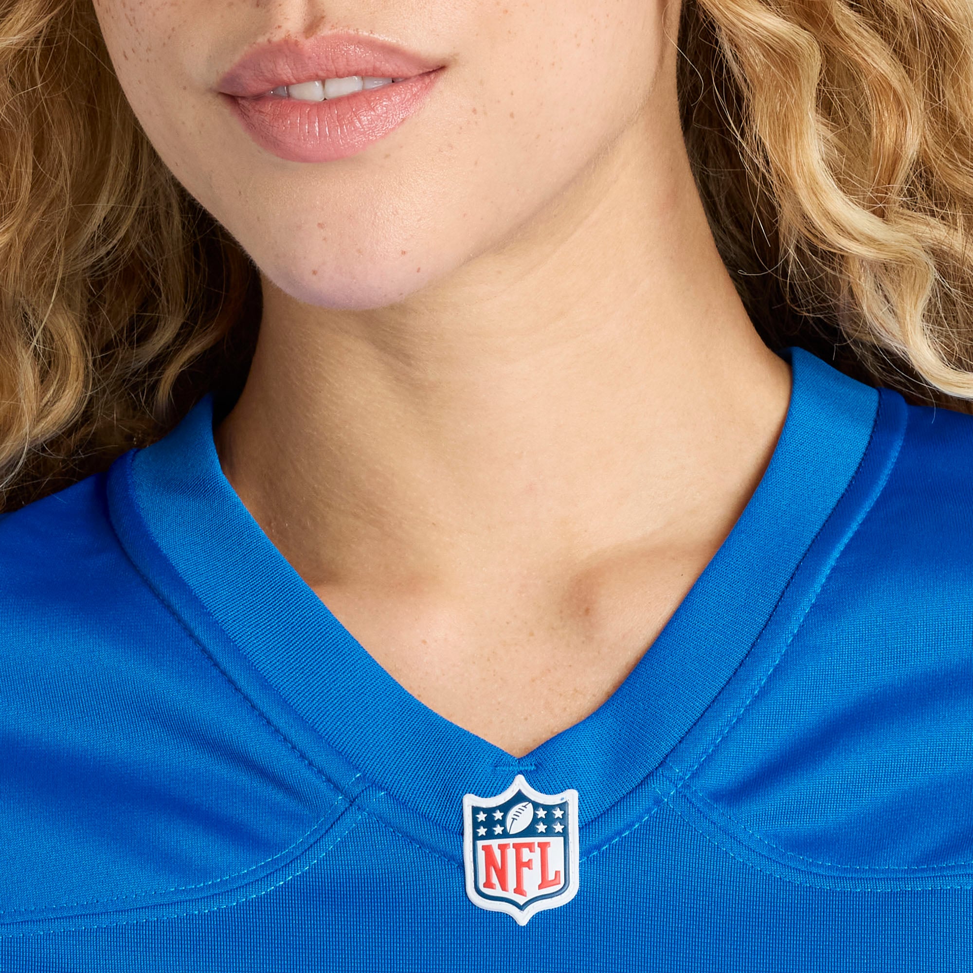 Mekhi Wingo Detroit Lions Women's Team Game Jersey - Blue - Image 9