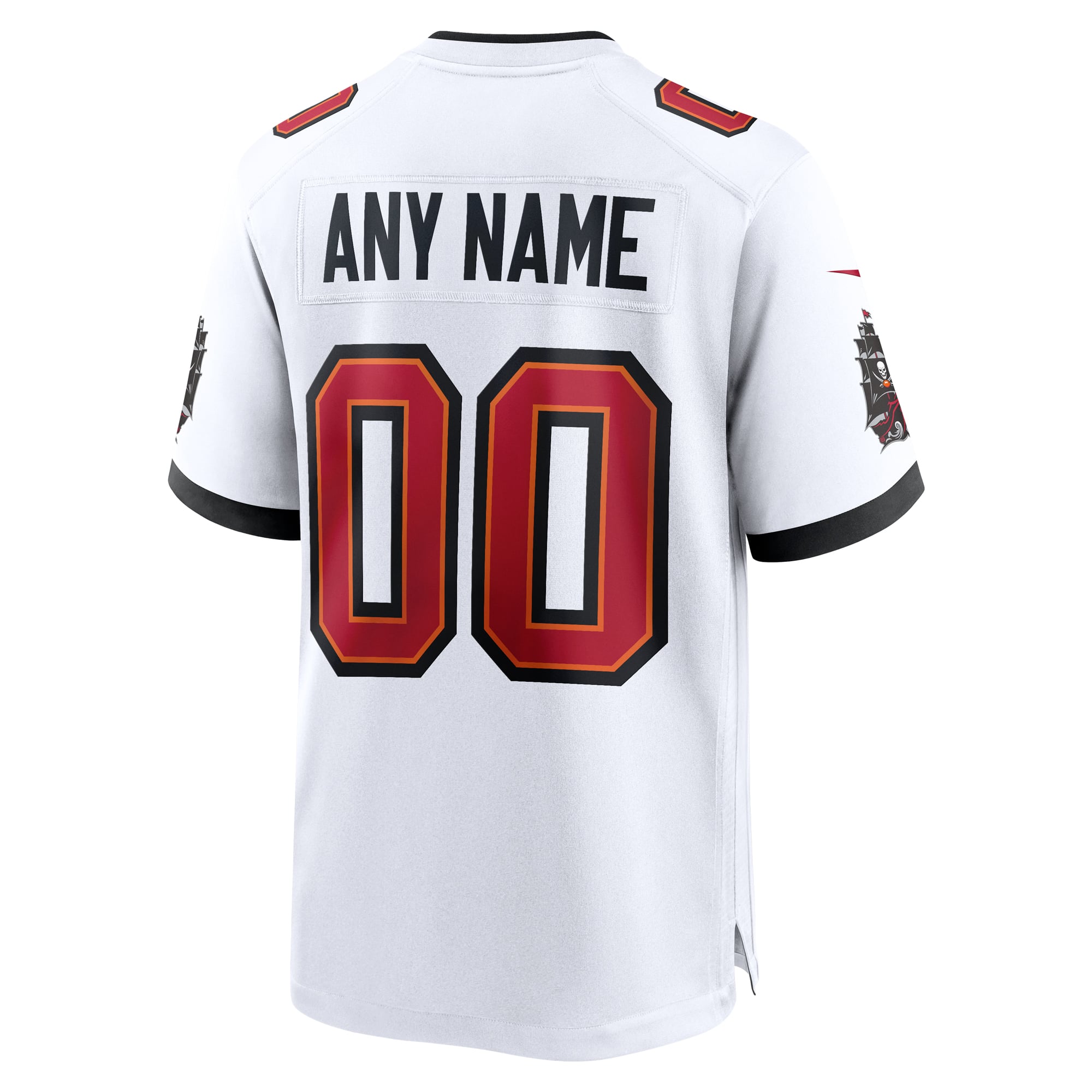 Men's Red Tampa Bay Buccaneers Team Custom Game Jersey - White - Image 4