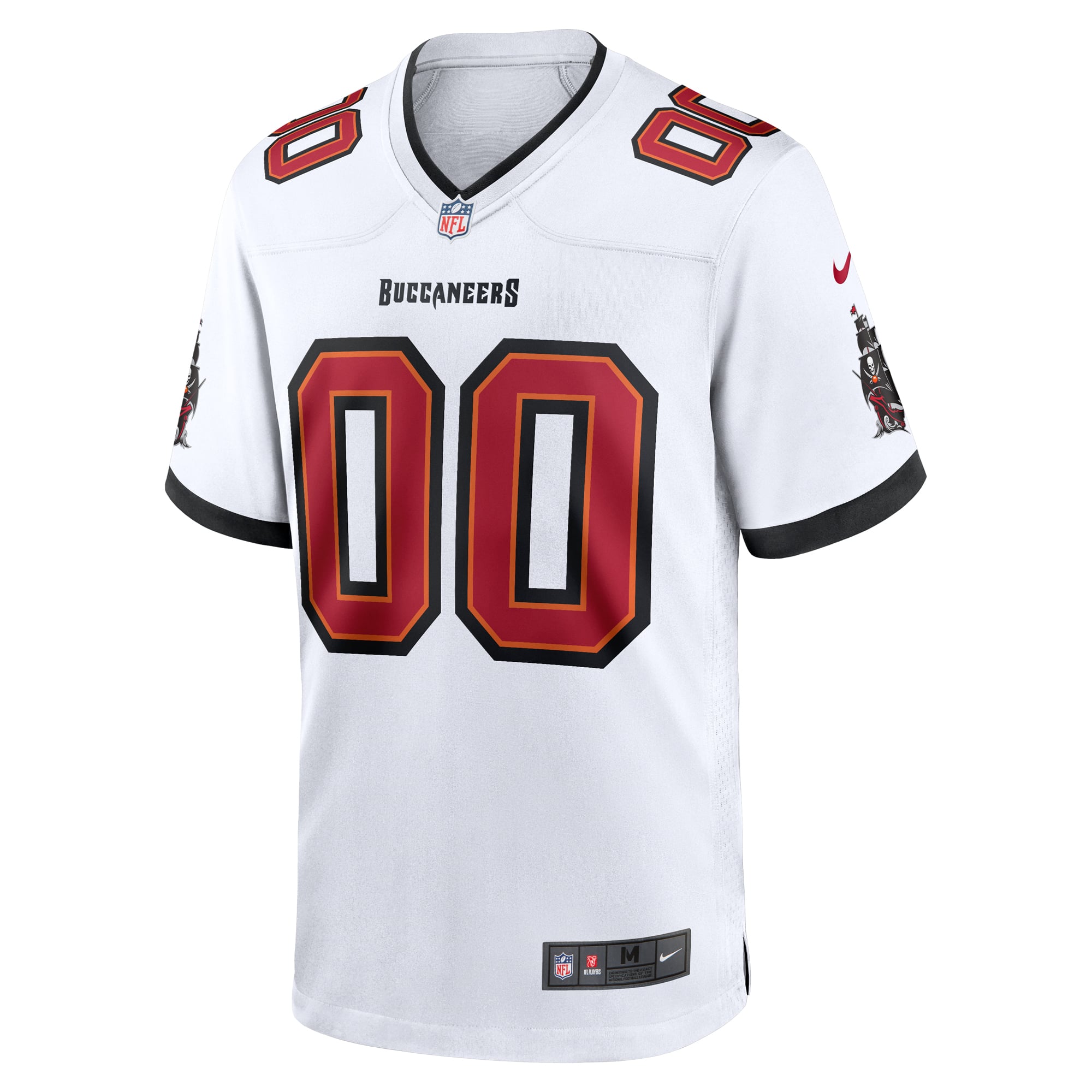 Men's Red Tampa Bay Buccaneers Team Custom Game Jersey - White - Image 3