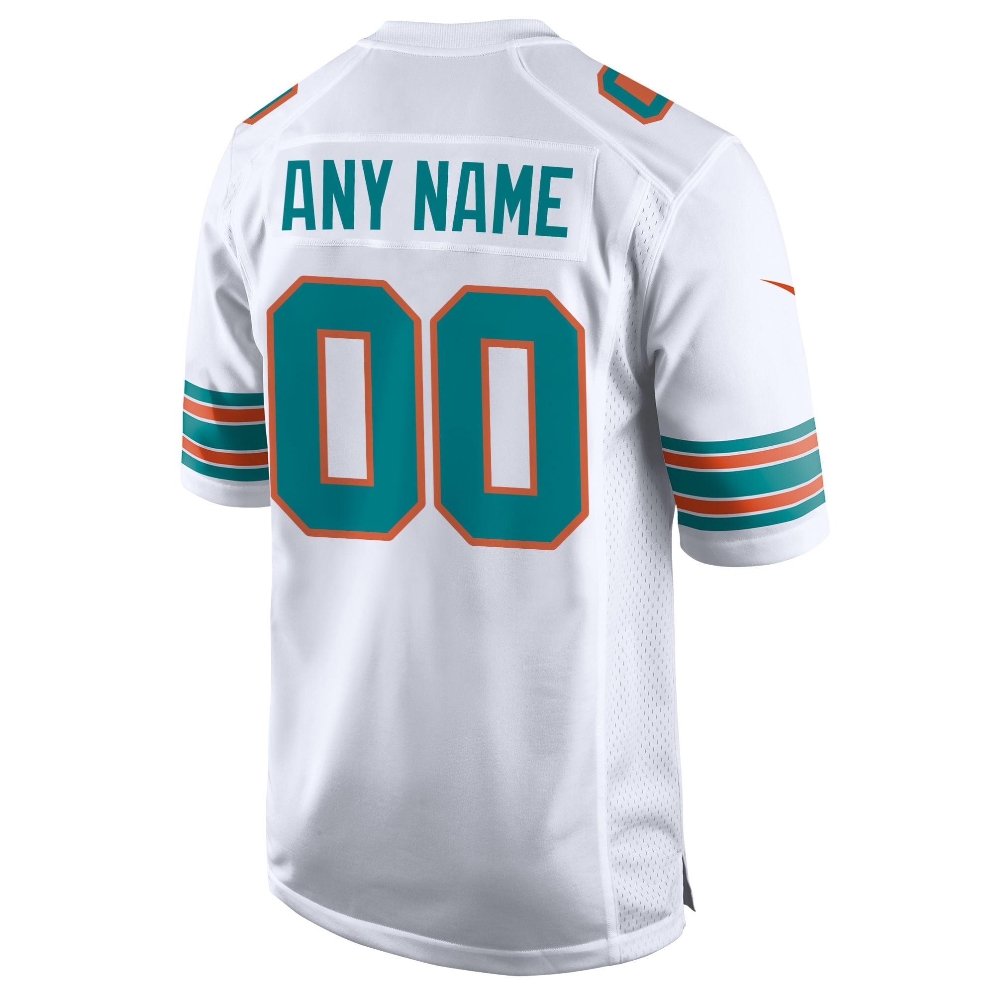 Miami Dolphins Alternate Custom Game Jersey - White - Image 4