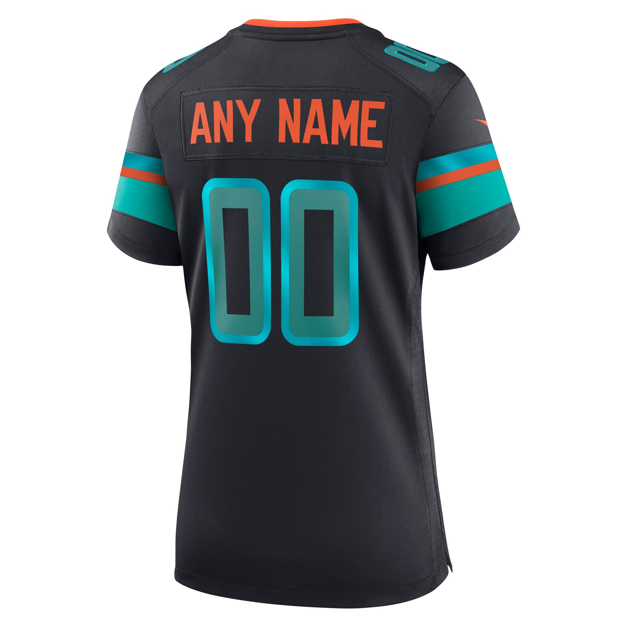 Miami Dolphins Women's 2025 Rivalries Collection Custom Game Jersey - Pitch Blue - Image 4