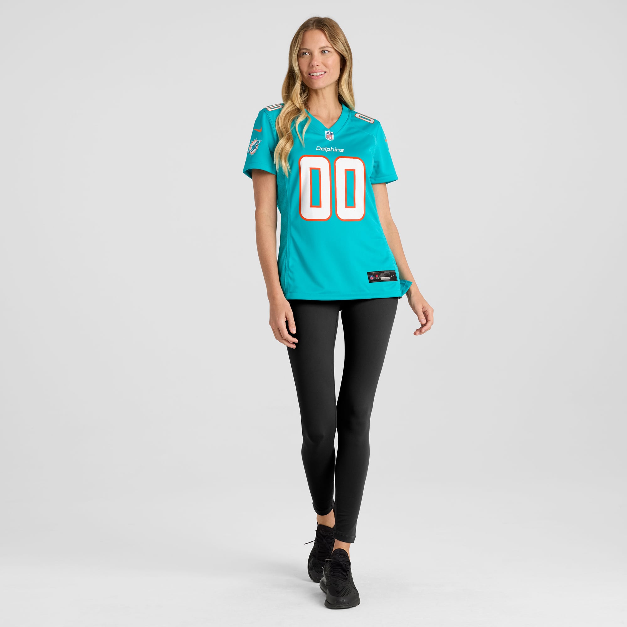 Miami Dolphins Women's Custom Game Jersey - Aqua - Image 5