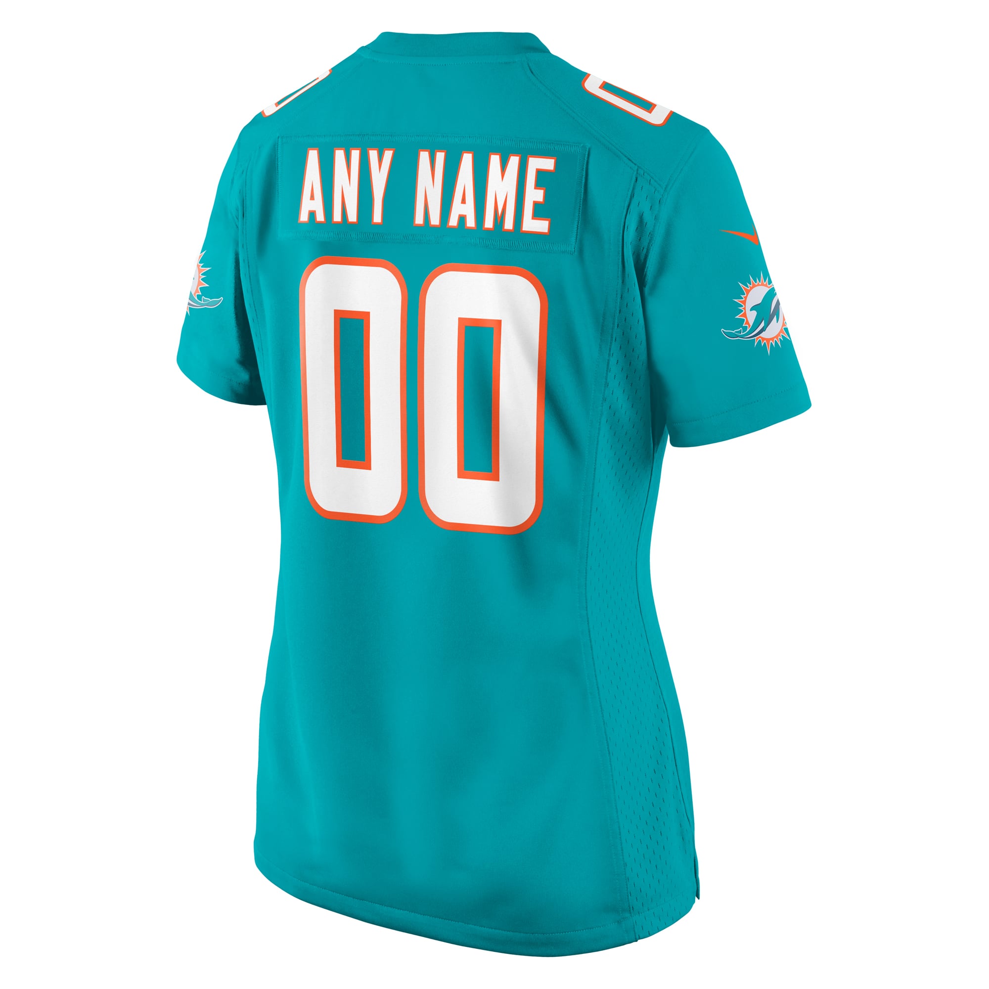 Miami Dolphins Women's Custom Game Jersey - Aqua - Image 4