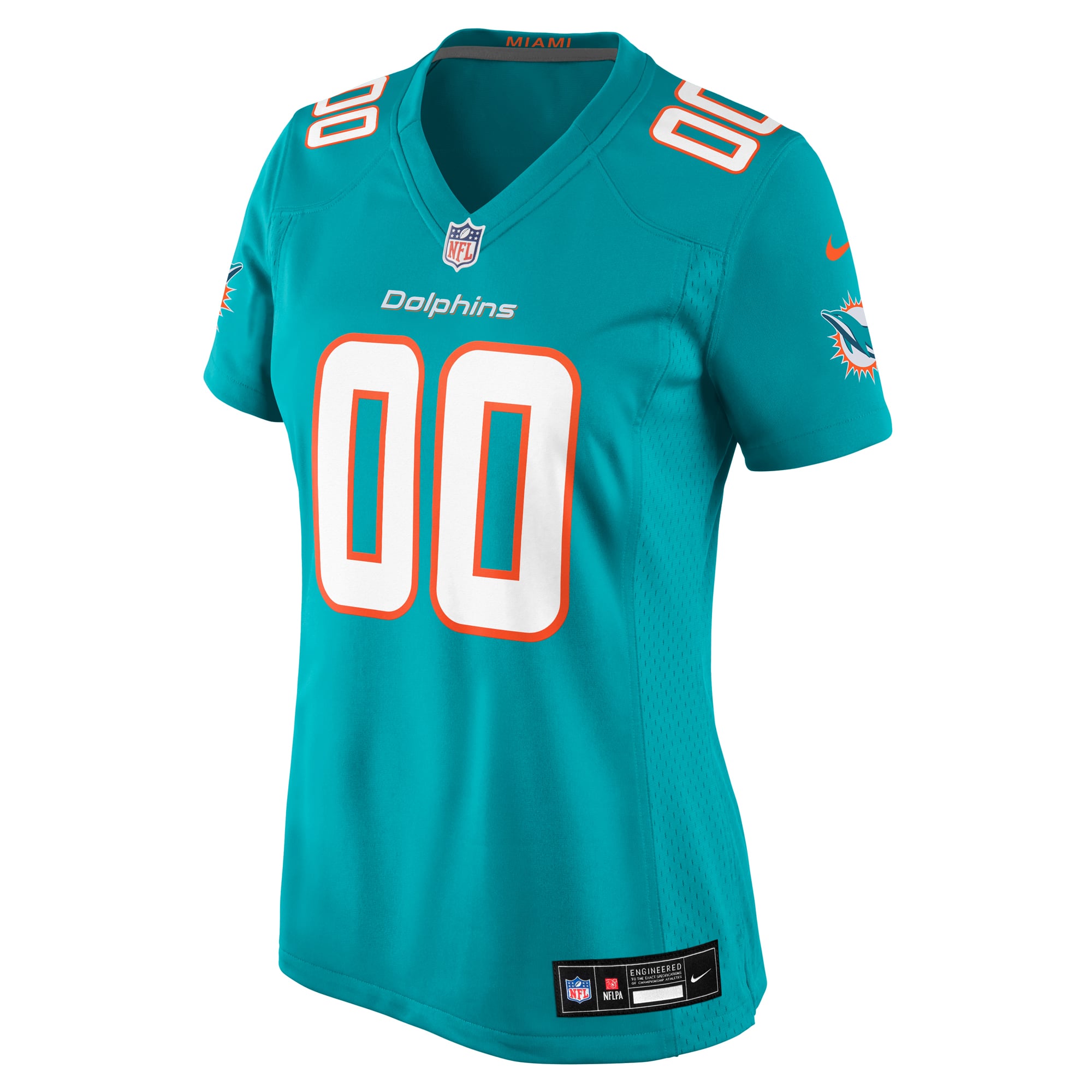 Miami Dolphins Women's Custom Game Jersey - Aqua - Image 3