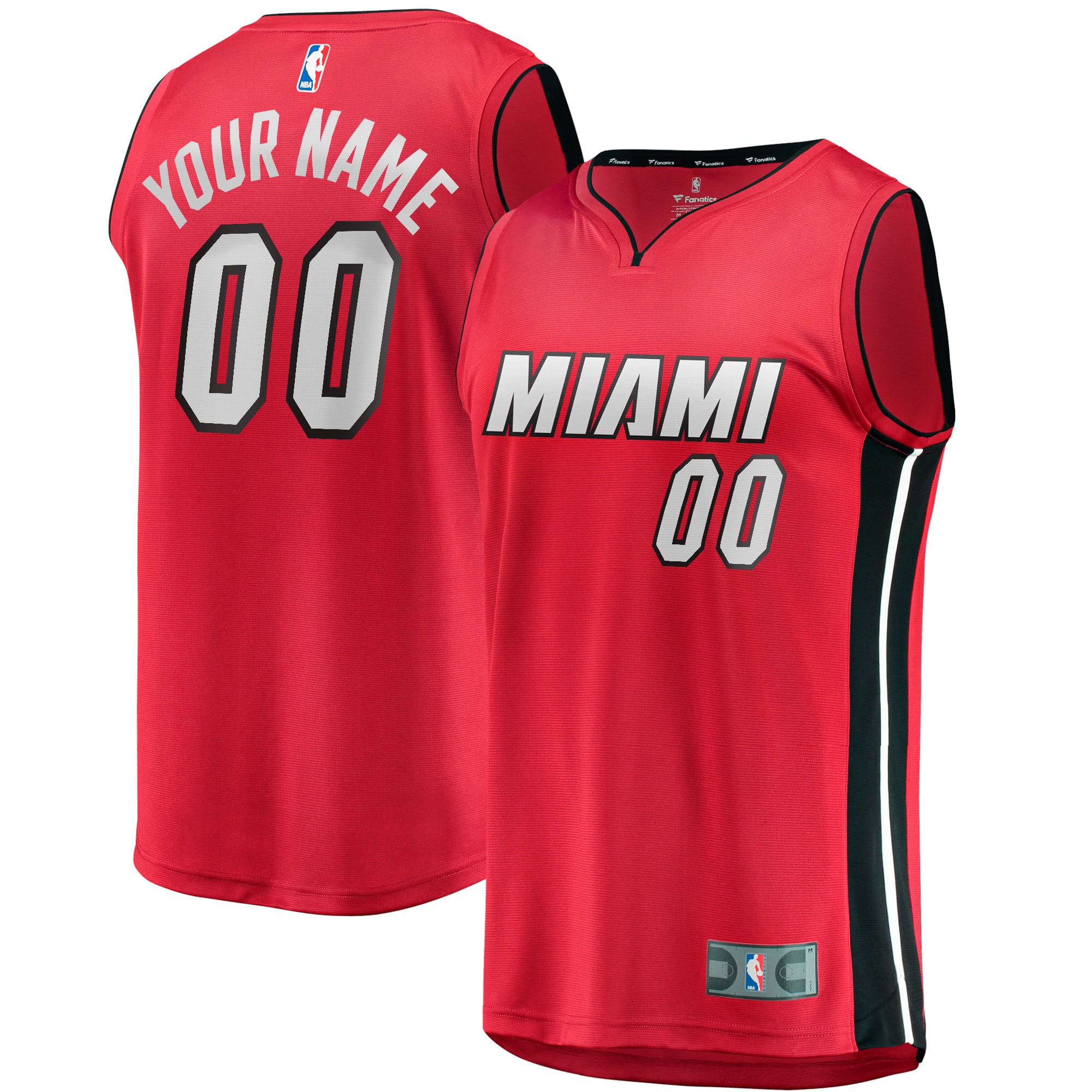 Miami Heat Fast Break Custom Jersey - Red - Statement Edition - Image 2