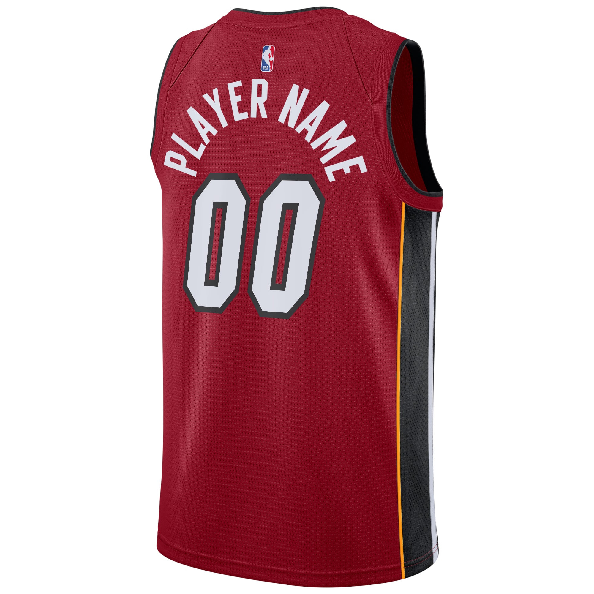 Miami Heat Jordan Brand Swingman Custom Jersey - Statement Edition - Red - Image 4