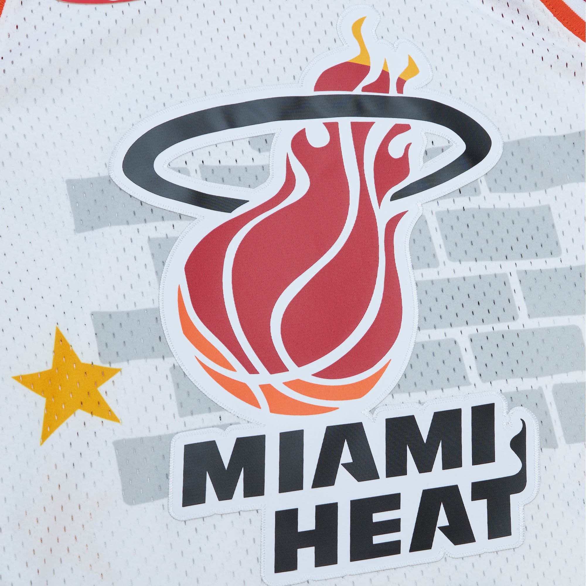 Miami Heat x Tats Cru Hardwood Classics Fashion Jersey - White - Image 5